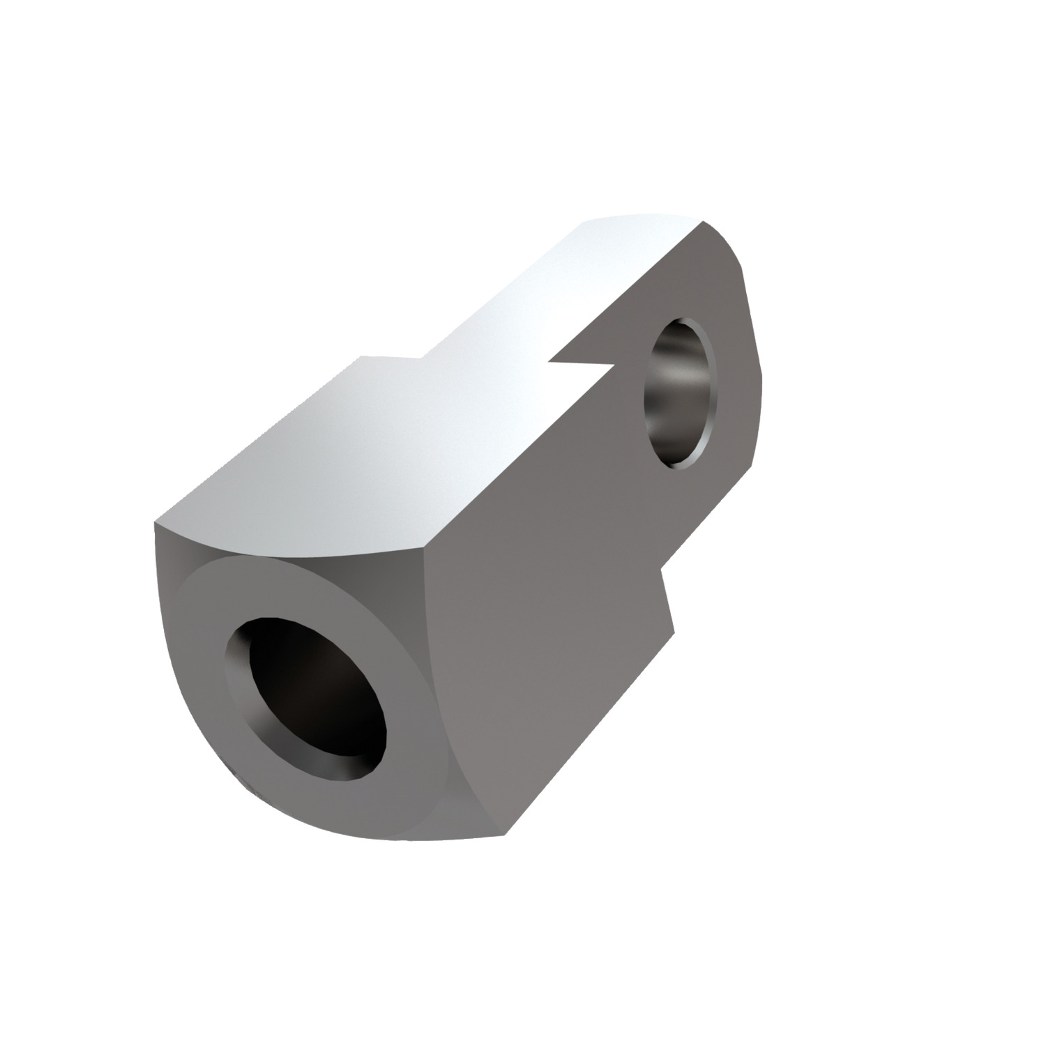 Stainless Mating Piece for Clevis Joints Stainless steel (AISI 303) mating piece for clevis joints, for standard right hand thread. Designed to fit in between forks of a clevis joint of the same size.