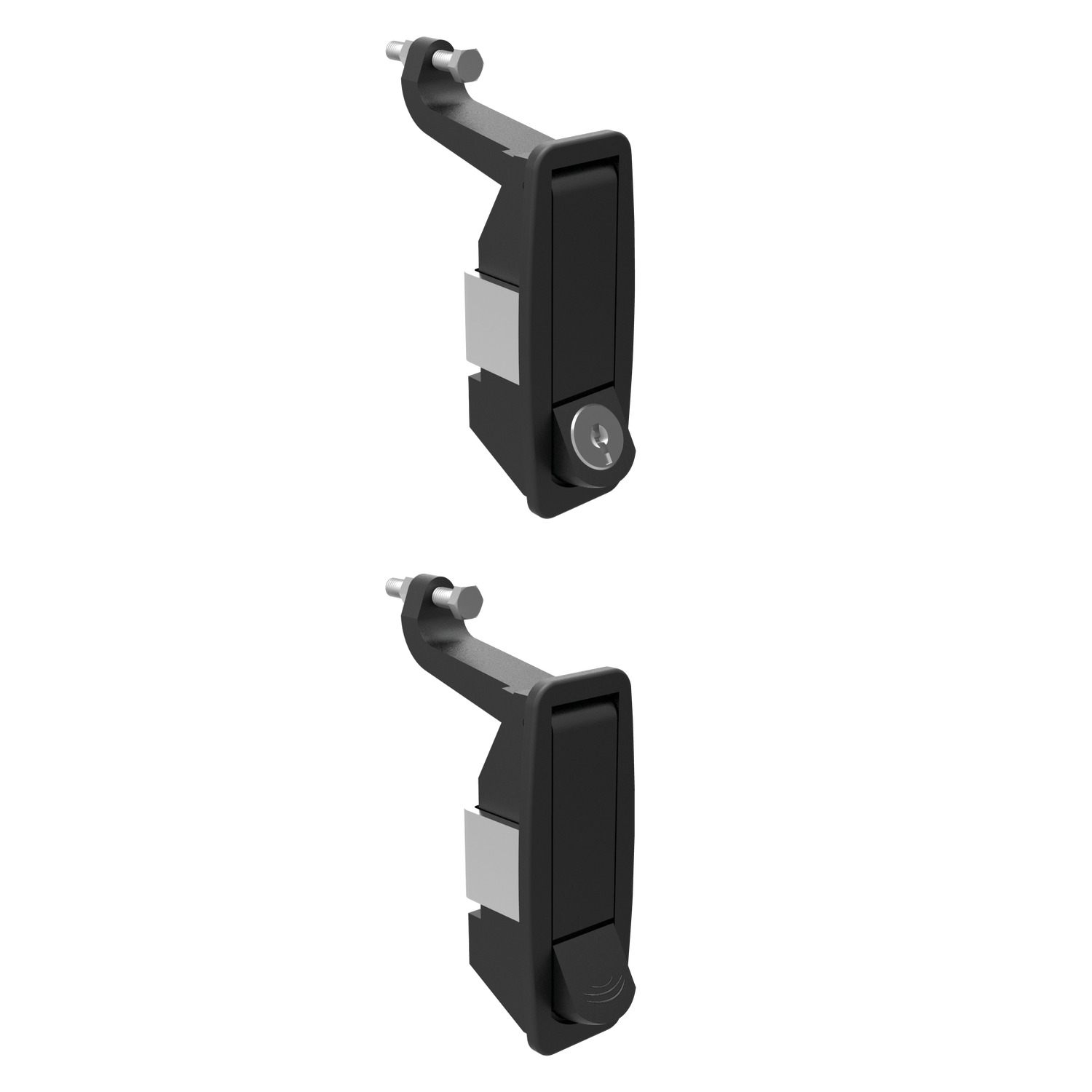 A1707.AW0910 Compression Locks Lever latch - adjustable grip - raised trigger - zinc. Black coated - Std. Cylinder - Keyed Alike - 17 to 40 mm grip