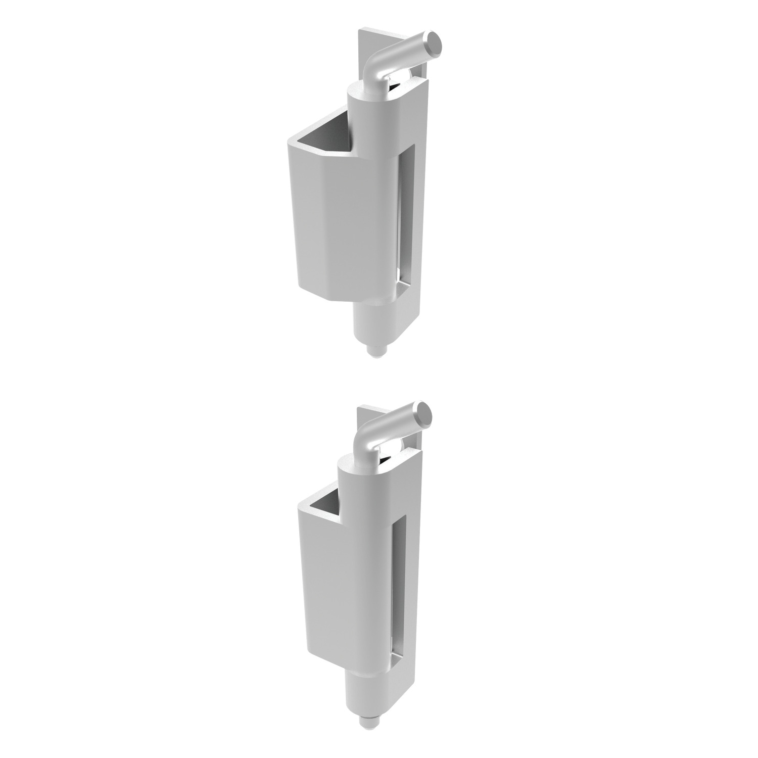 Product S2105, Concealed Pivot Hinges - Lift Off 22-25mm door return - weld and countersunk screw / 