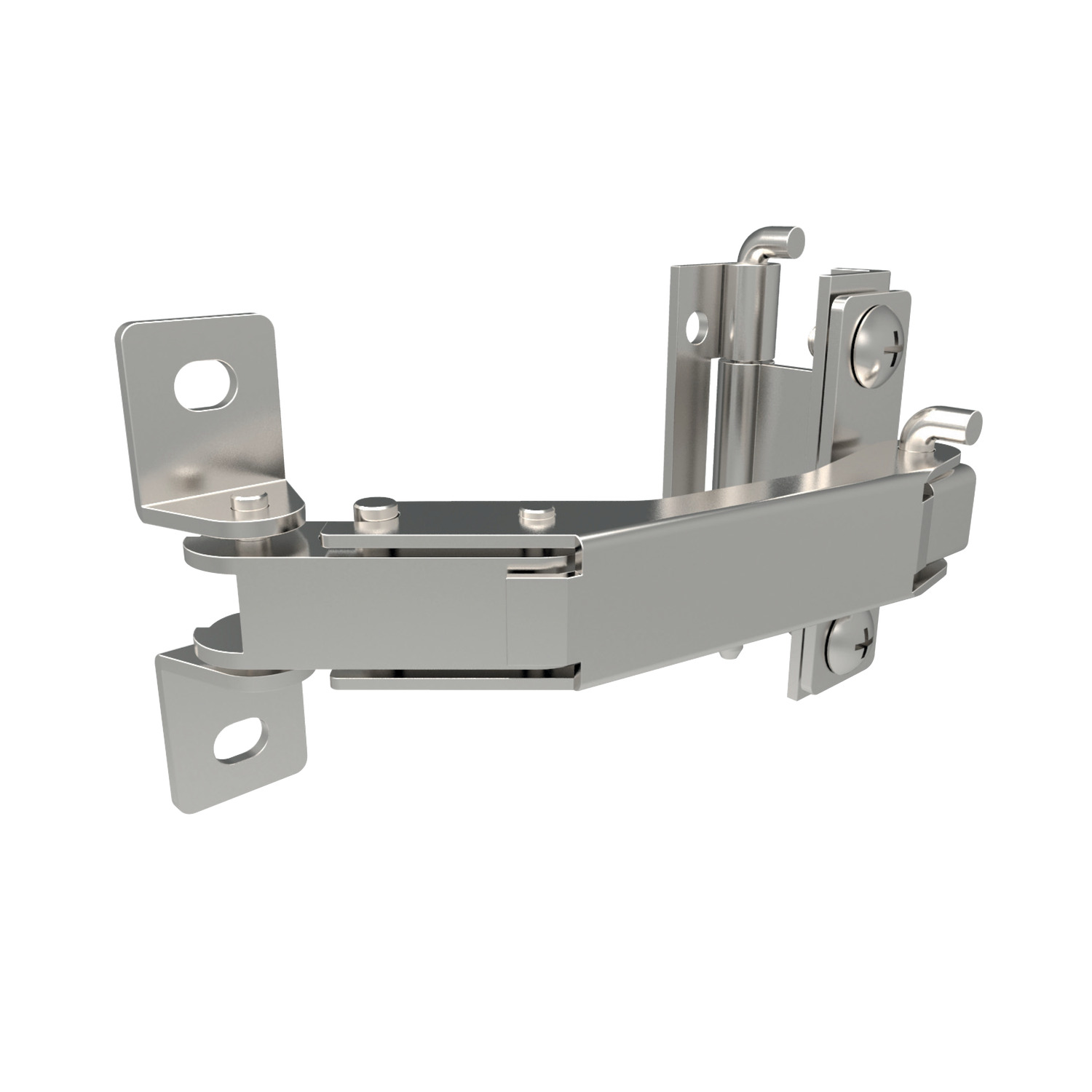 Concealed Pivot Hinges - Integral Stay Made from stainless steel. Combined hinge and stay, easily installed/removed via installation pin.