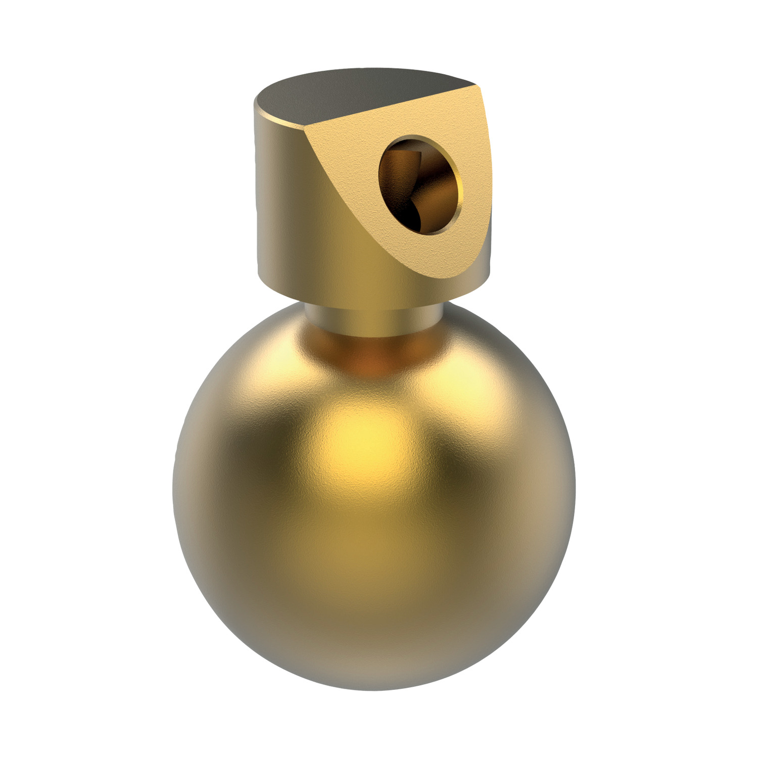 Product 20074, Coolant Nozzles - Brass Ball angled - max. 33 bar / 
