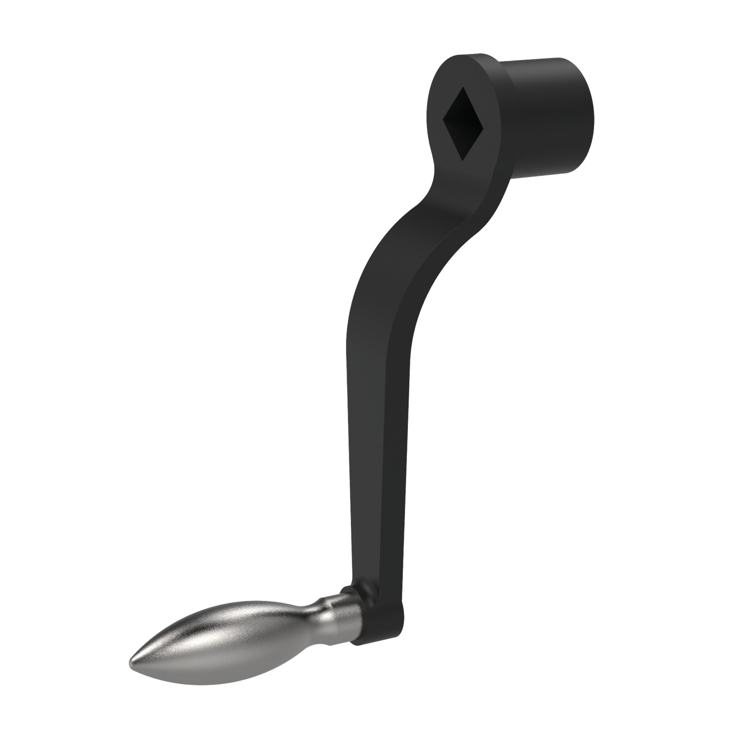 75220.W0632 Cranked Handles - Malleable cast iron. 