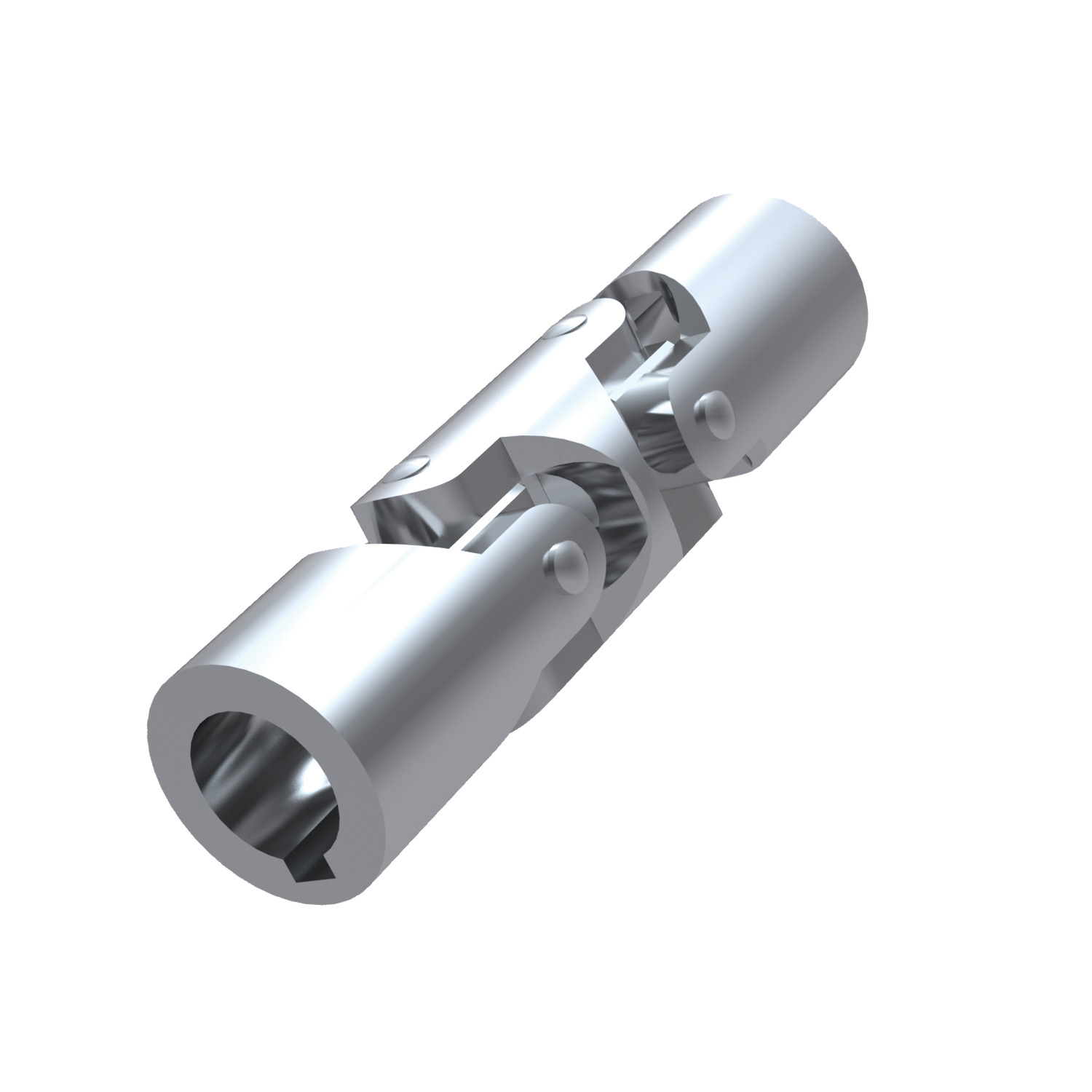 Double Universal Joint Steel double universal joints manufactured to DIN 808/7551. Maximum bending angle of 45° per joint.