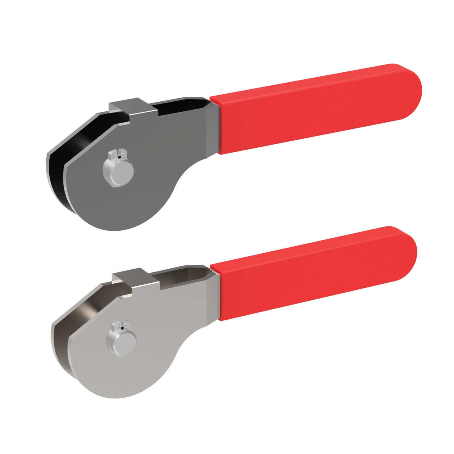 Cam Levers - Double Surface Double surface eccentric levers with fulcrum pin. Available in steel or stainless steel and supplied with pvc handle.