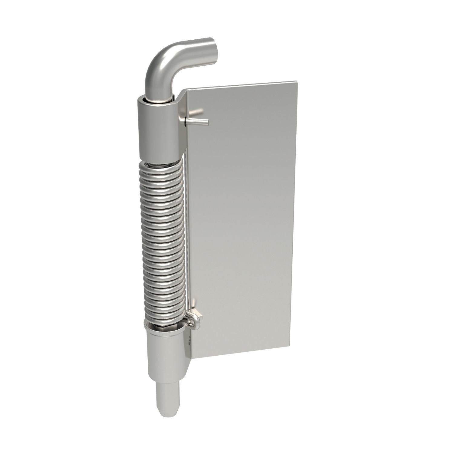 End Mount Concealed Pivot Hinge End-mounted Concealed Pivot Hinges - Weld-on. Made from stainless steel.