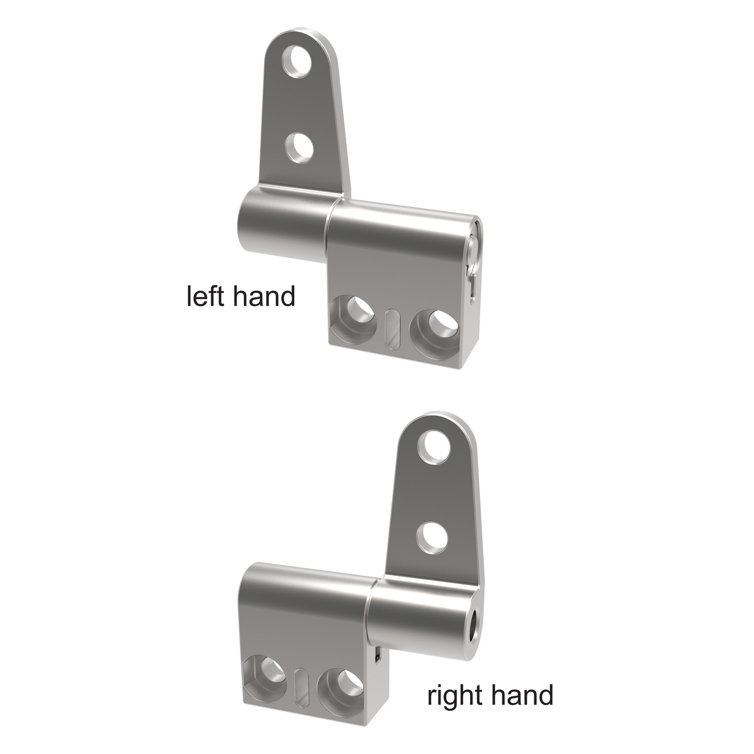 Friction Hinges - Symmetric Asymmetric torque friction hinges with a torque of 0,5 - 1 Nm. Left and Right hand.