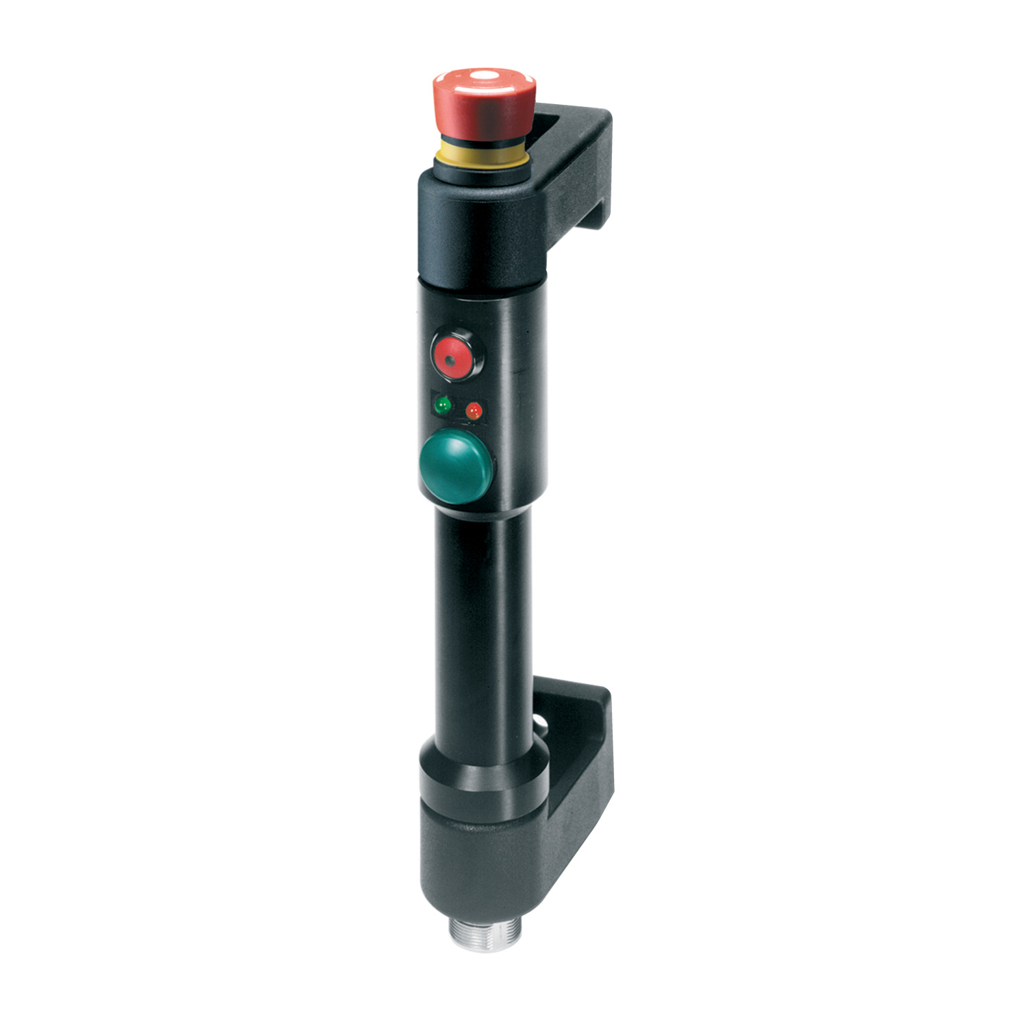 B8380.AC0518 Functional Handle - Electronic 1 Release Button, 1 Start Button, 1 Dual Channel Emergency Stop Button - 12-pole (M23 x 1)