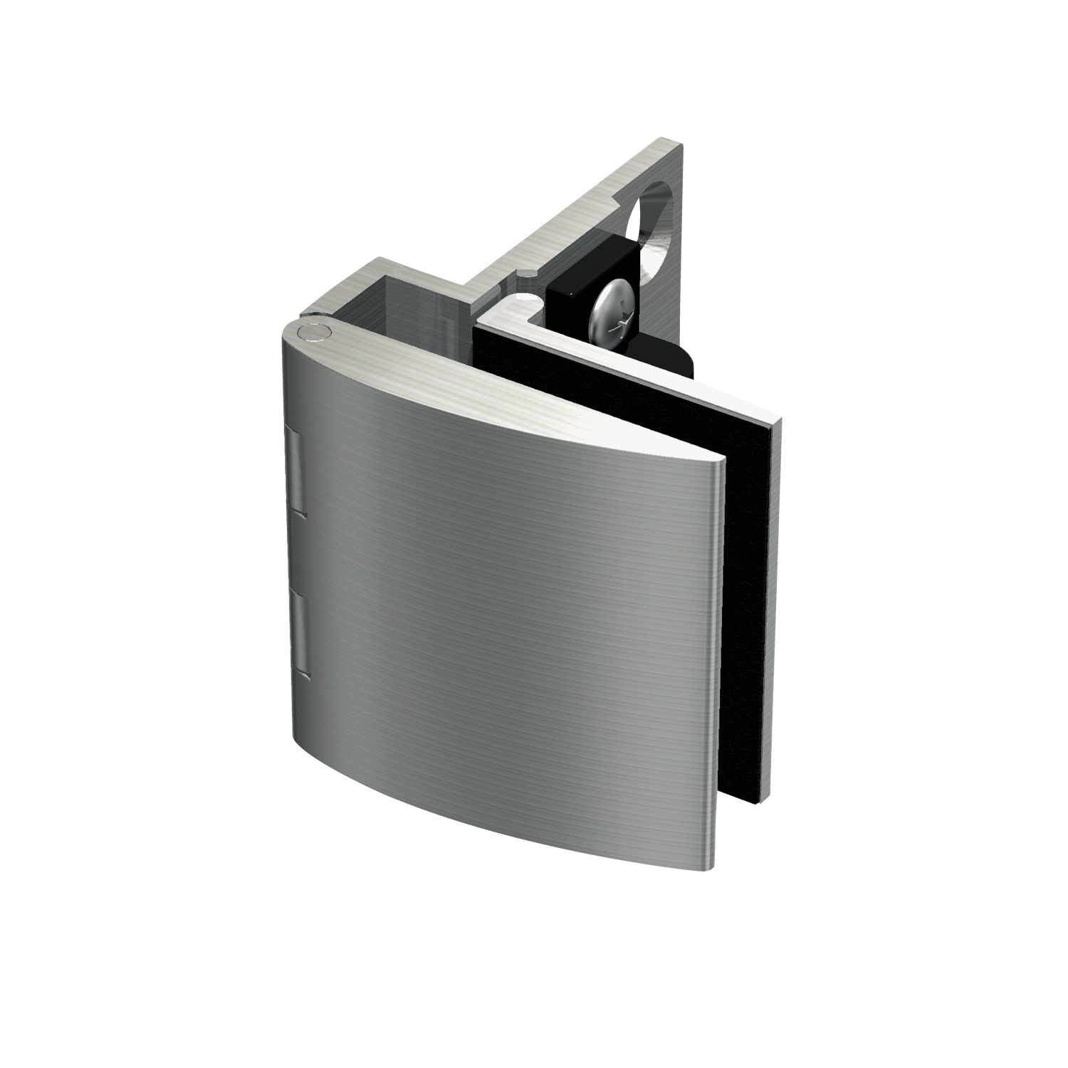T2240.AC0030 Spring Hinges - High Tension - SS. With catch - Brass - Gold finish - Glass thickness 5 to 8mm. Load capacity 2 hinges 15kg