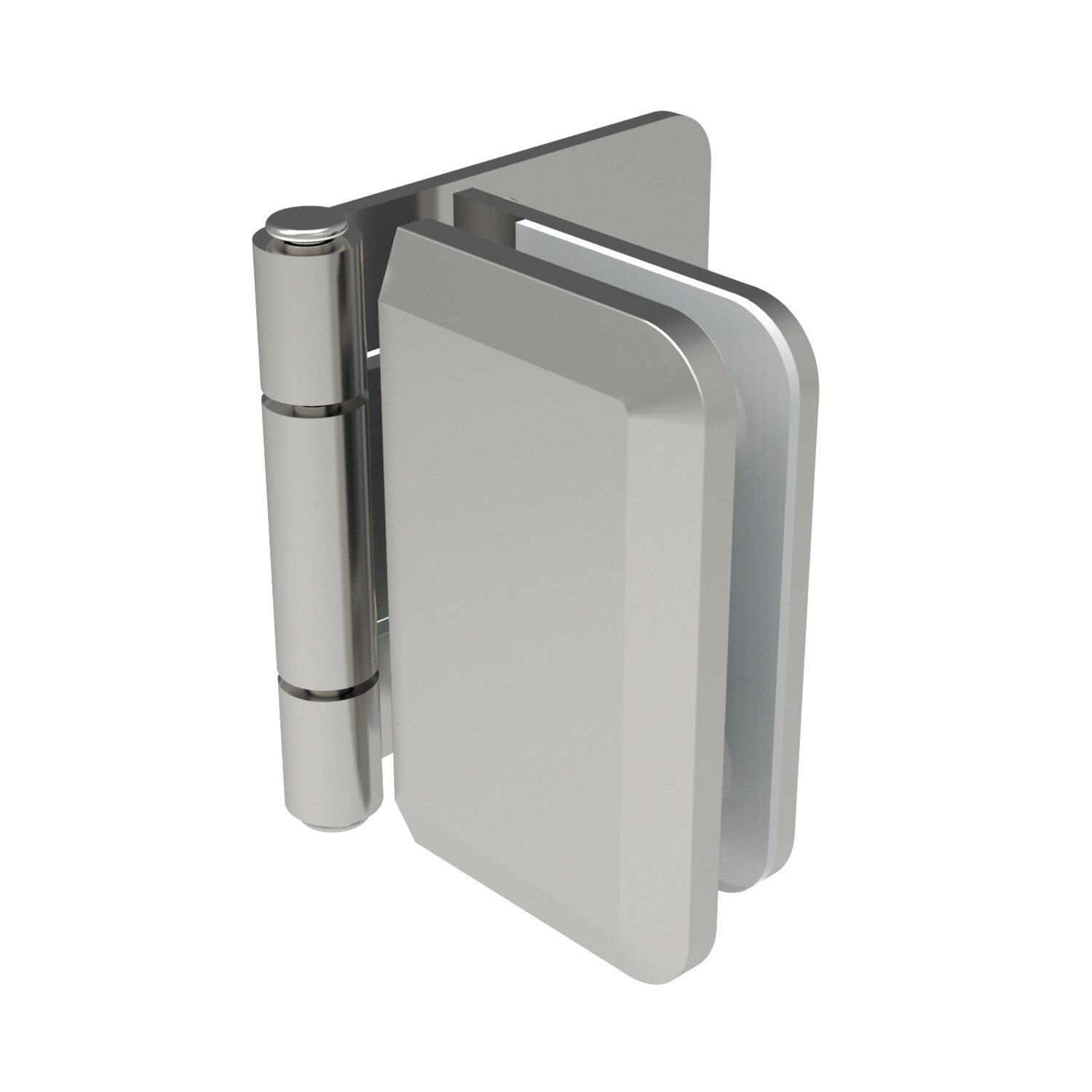 Glass Door Hinge - Inset Type Stainless steel inset hinges for door thickness of 5 - 8 mm. Drilling holes in the glass surface is required for fitting.
