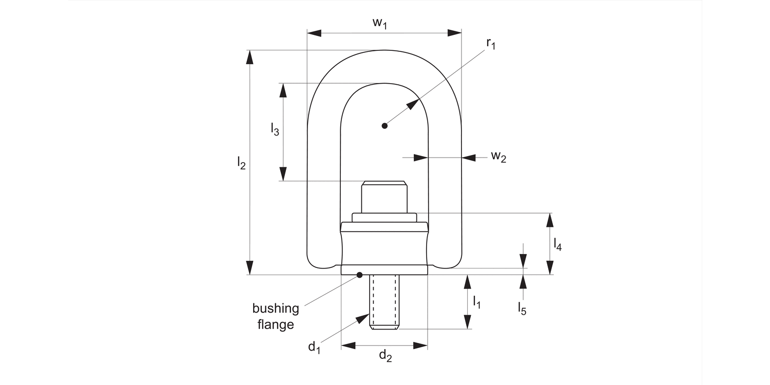 63511 Lifting Points Double Swivel Male Wixroyd