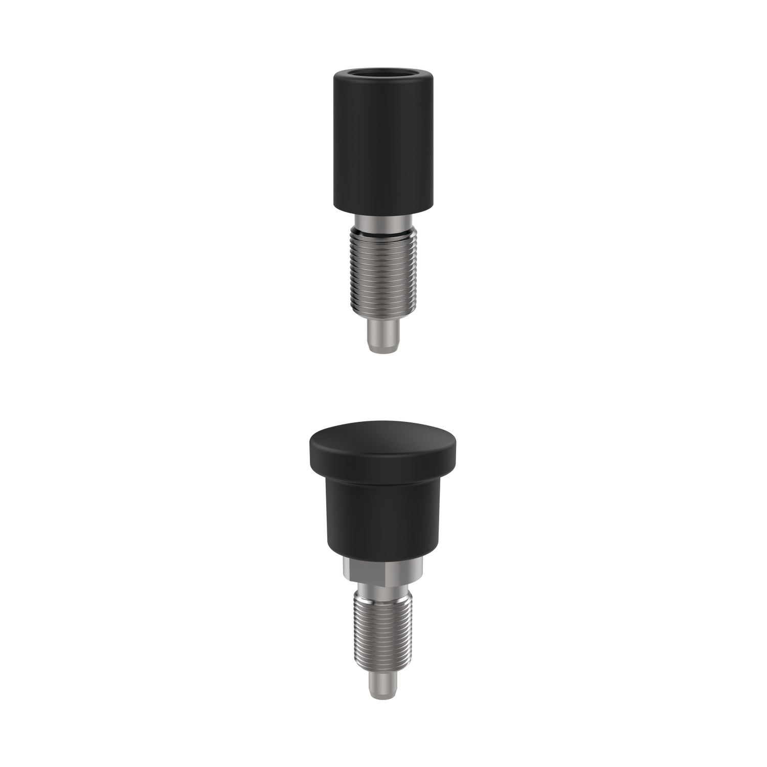 32782.W0358 Safety Index Plunger non-standard - locking pin retracted at start position, Material: Steel