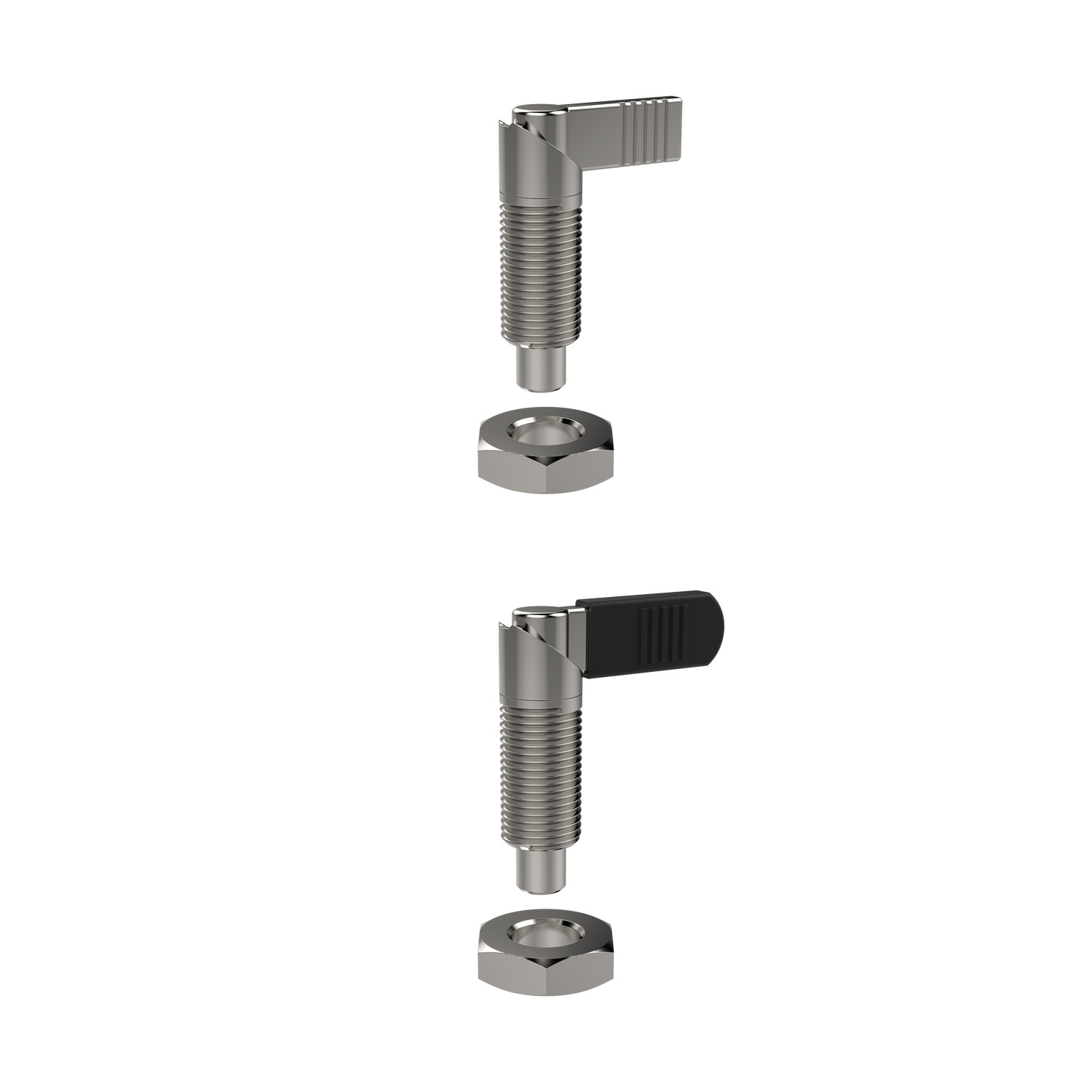 Product 32501, Index Plungers - Lever Grip locking - stainless / 