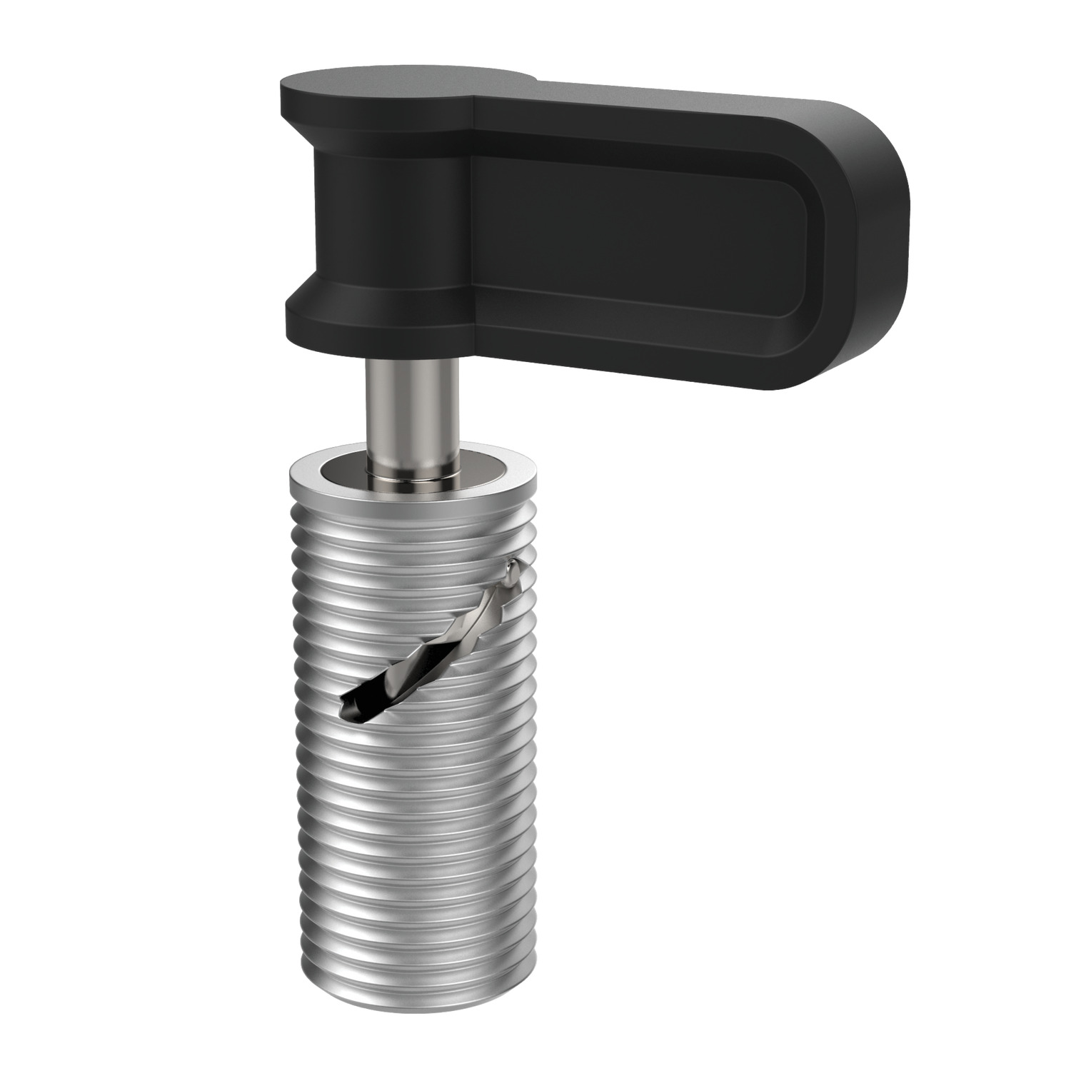 Index Plungers - Lever Grip Lever grip index plungers. At start position locking pin is retracted, when lever is actuated locking pin protrudes. Available without rest position, with rest position and with a safety rest position.