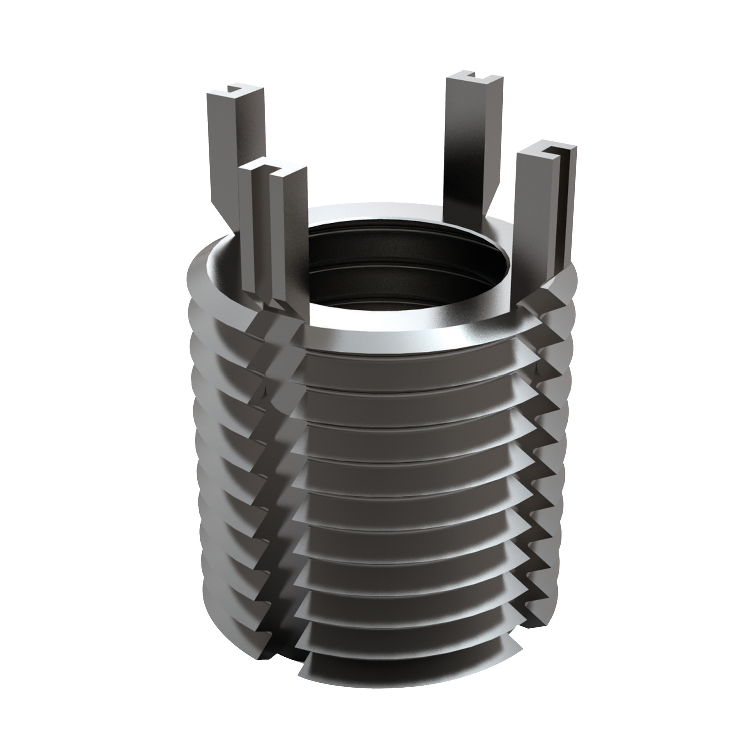 Threaded Insert - Metric - Inch A heavy duty insert that is an ideal solution for strengthening a parent hole or to repair a damaged thread. Four locking keys on internal threads over 5/16, two locking keys for under.
