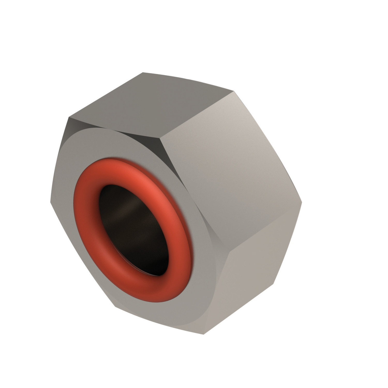 36636.W0050 Integral Seal Hex Nuts - Steel. M 5 - 5,1 - 8 - Silicone