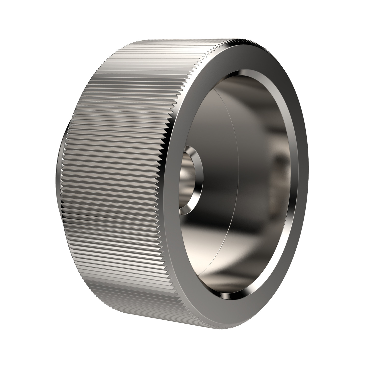 37170.W0108 Knurled Nuts - SS. With Pin Hole - M 8 - 30 - 20