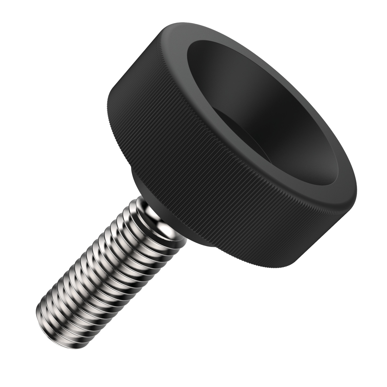 Knurled Thumb Screws This knurled thumb screw features a thermoplastic head and galvanised stud. Sizes range from M4 to M10.