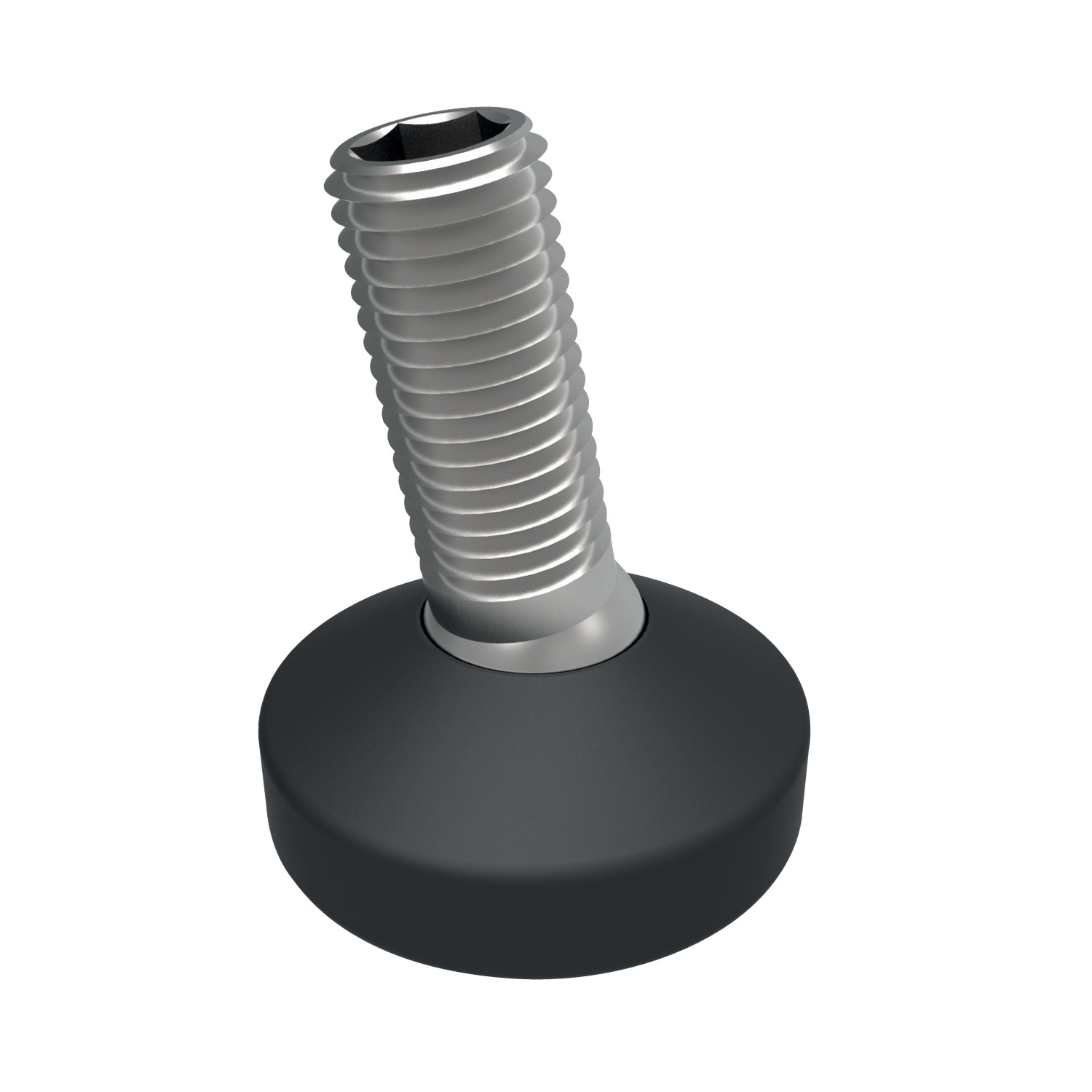 Levelling Feet This articulating foot comes with M8 thread and is ideal for smaller applications and offer discrete support.