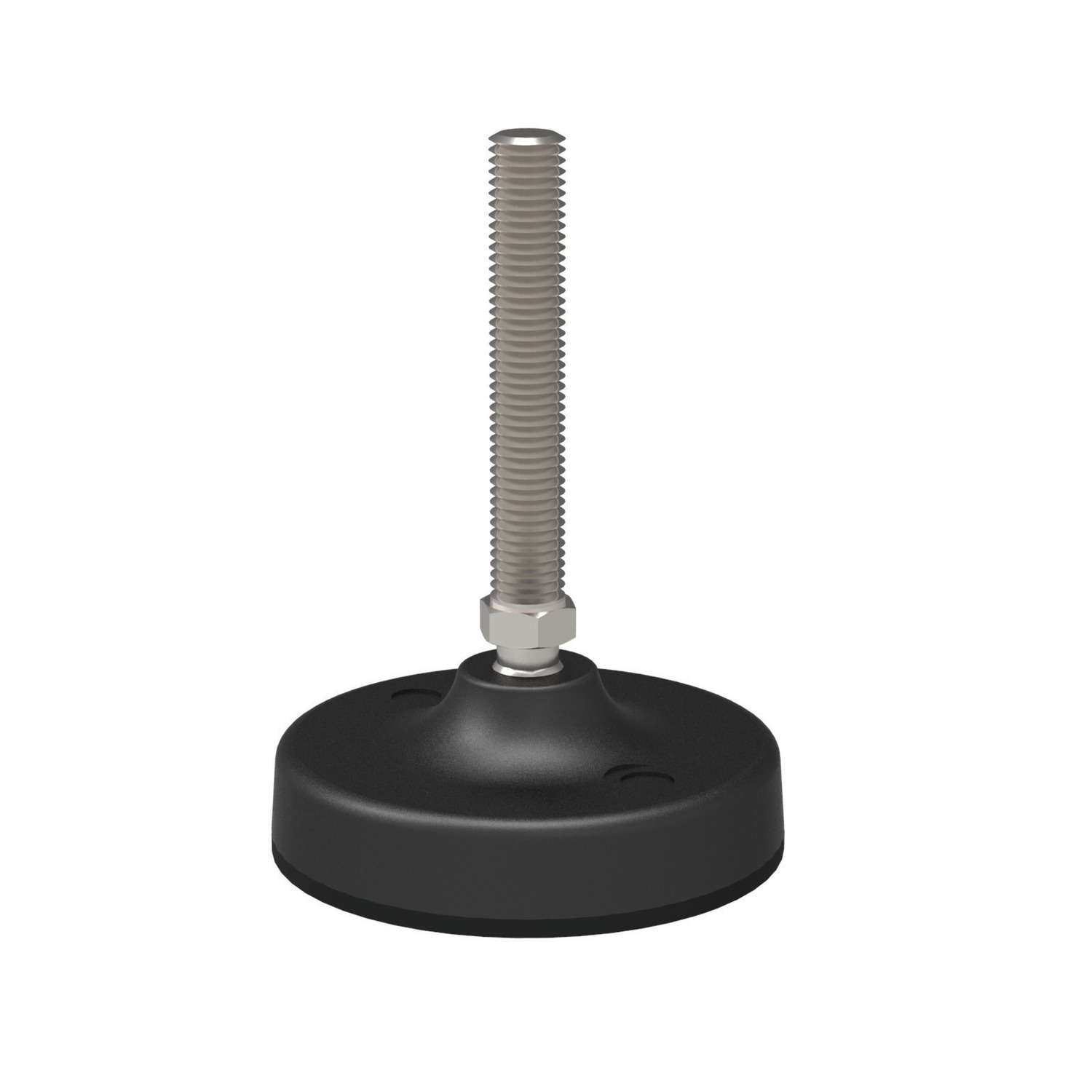 34743.W1601 Levelling Feet - Stainless bolt M16 x 75 Thread. 65 dia base.
