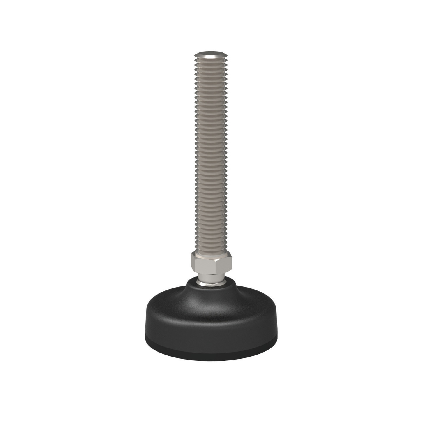Machine Mount Reinforced polyamide levelling feet with stainless steel bolt (AISI 304). Thread bolt is fixed with a tolerance of 4° articulation.