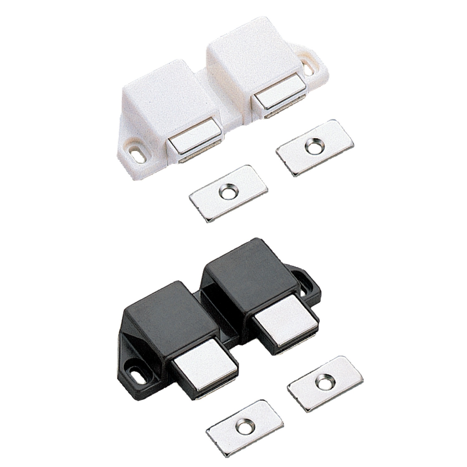 Product E5100, Magnetic Touch Latches - Double for overlay doors / 