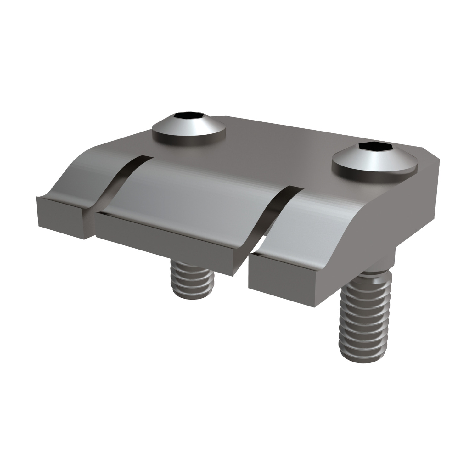 10900.W0110 Mini Clamp Stops - Spring steel. Double - Standard - 2,5 - 2,5