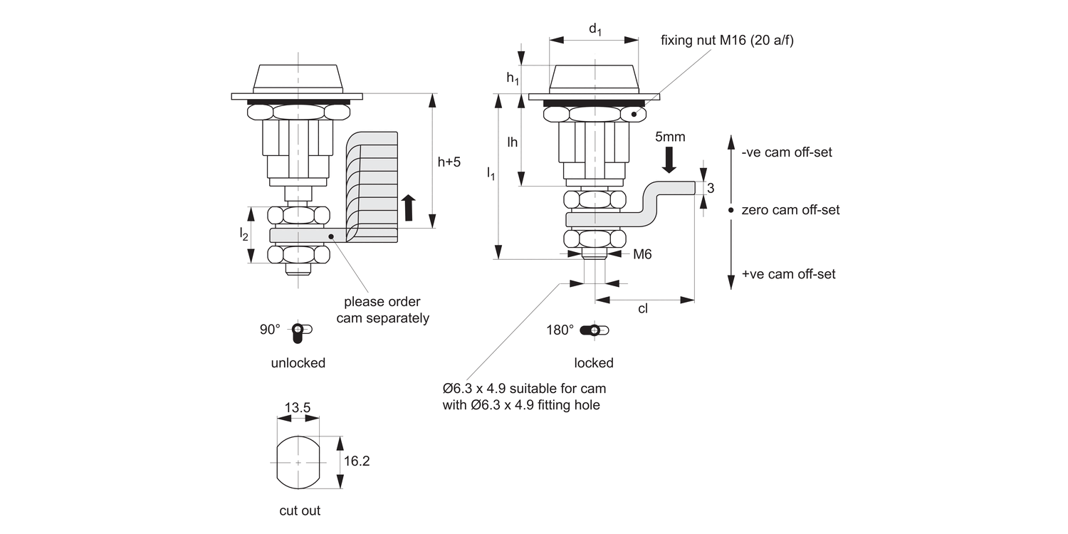 A1661 Mini Compression Latches