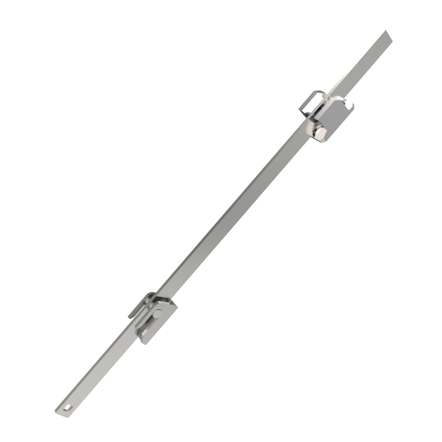 Product A0325, Multi-Point Latching Set flat rod with locking pins - for cam latches and swing handles / 