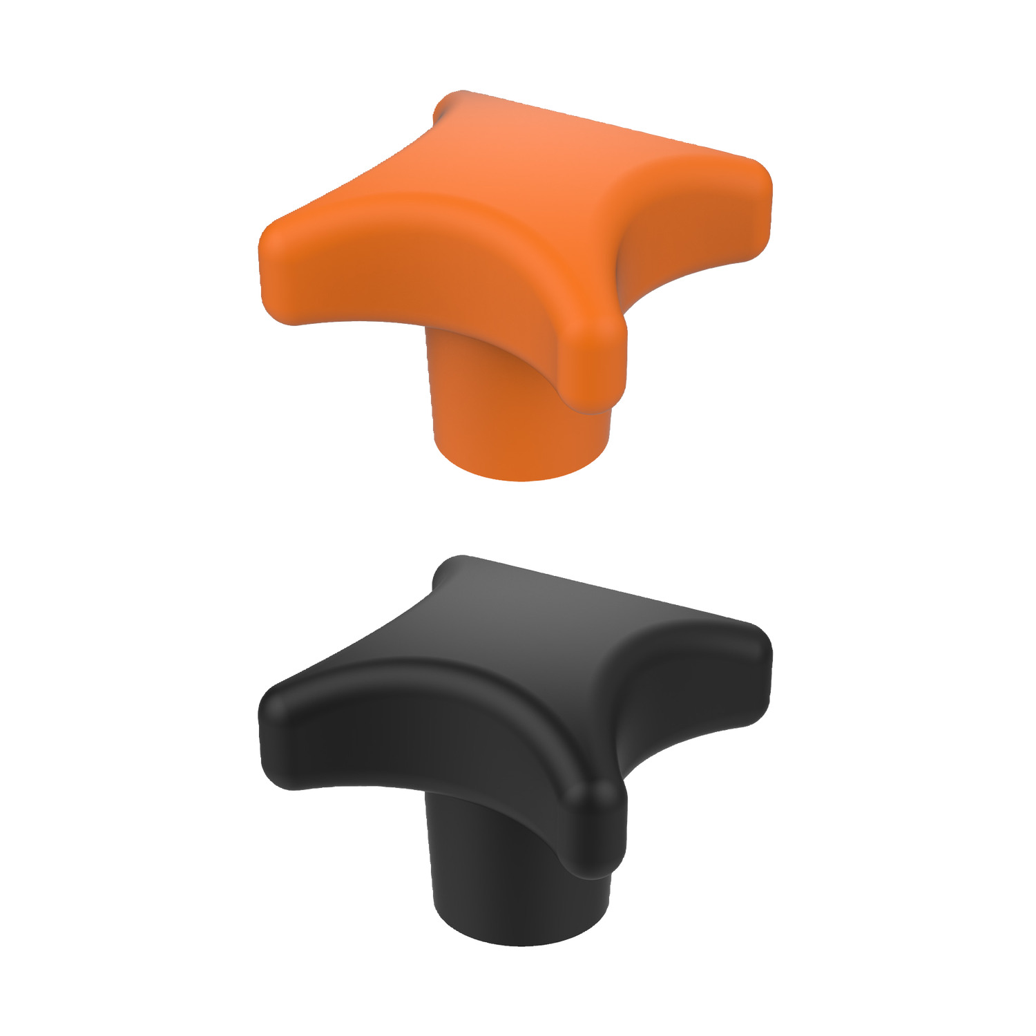 Palm Grips Cast iron plastic coated palm grips made to DIN 6335. Available in orange and black and in stock today.