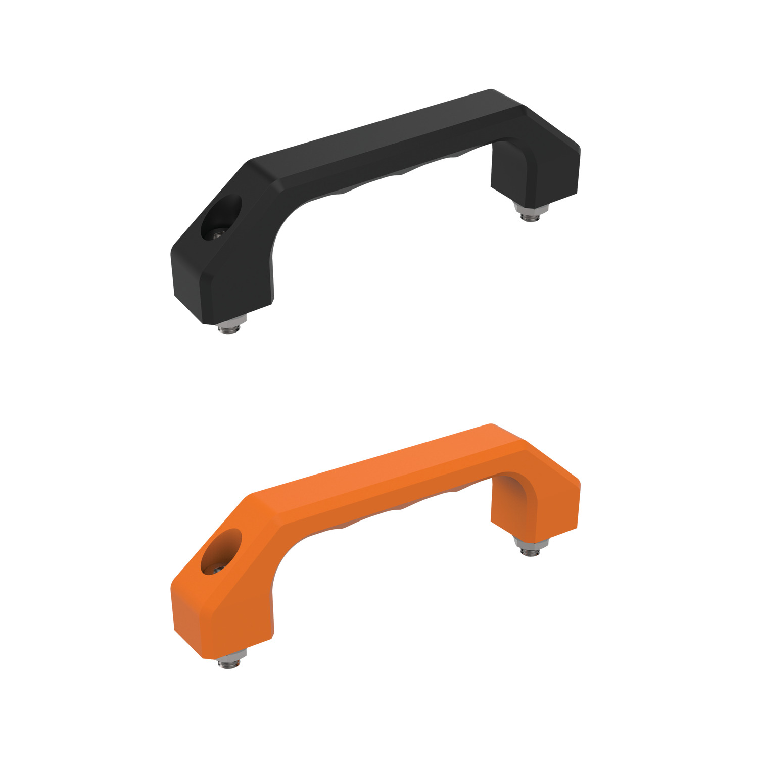 79120.W0160-0 Pull Handles - Thermoplastic. Orange - 160 - 194 - M 8x35