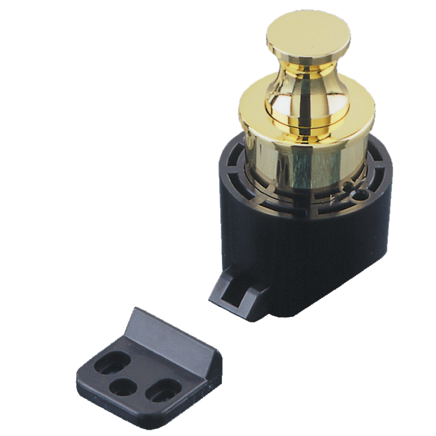 Push Knobs Push knobs with latch - For inset doors. Suitable for door/wall thicknesses of 15mm to 30mm.