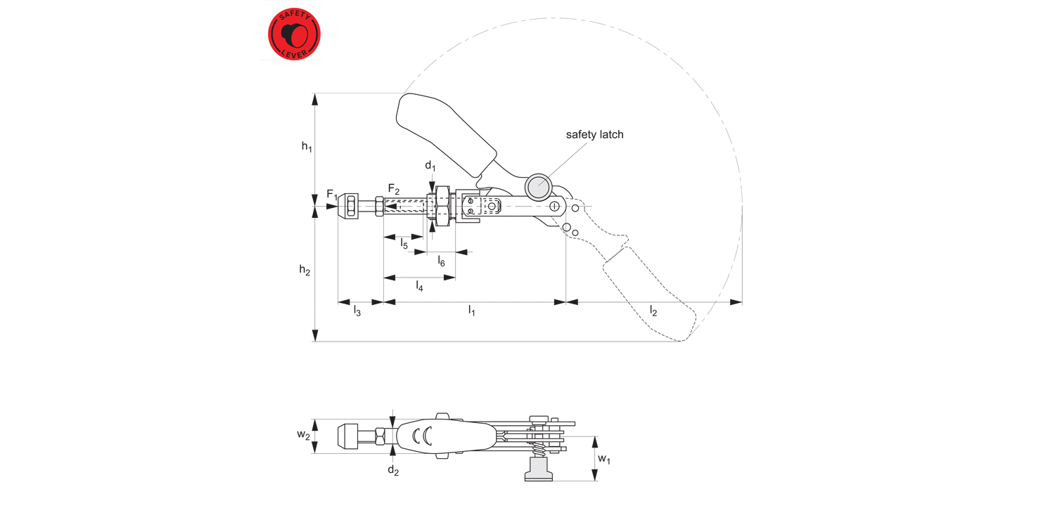 41895 Push-Pull Type Toggle Clamp