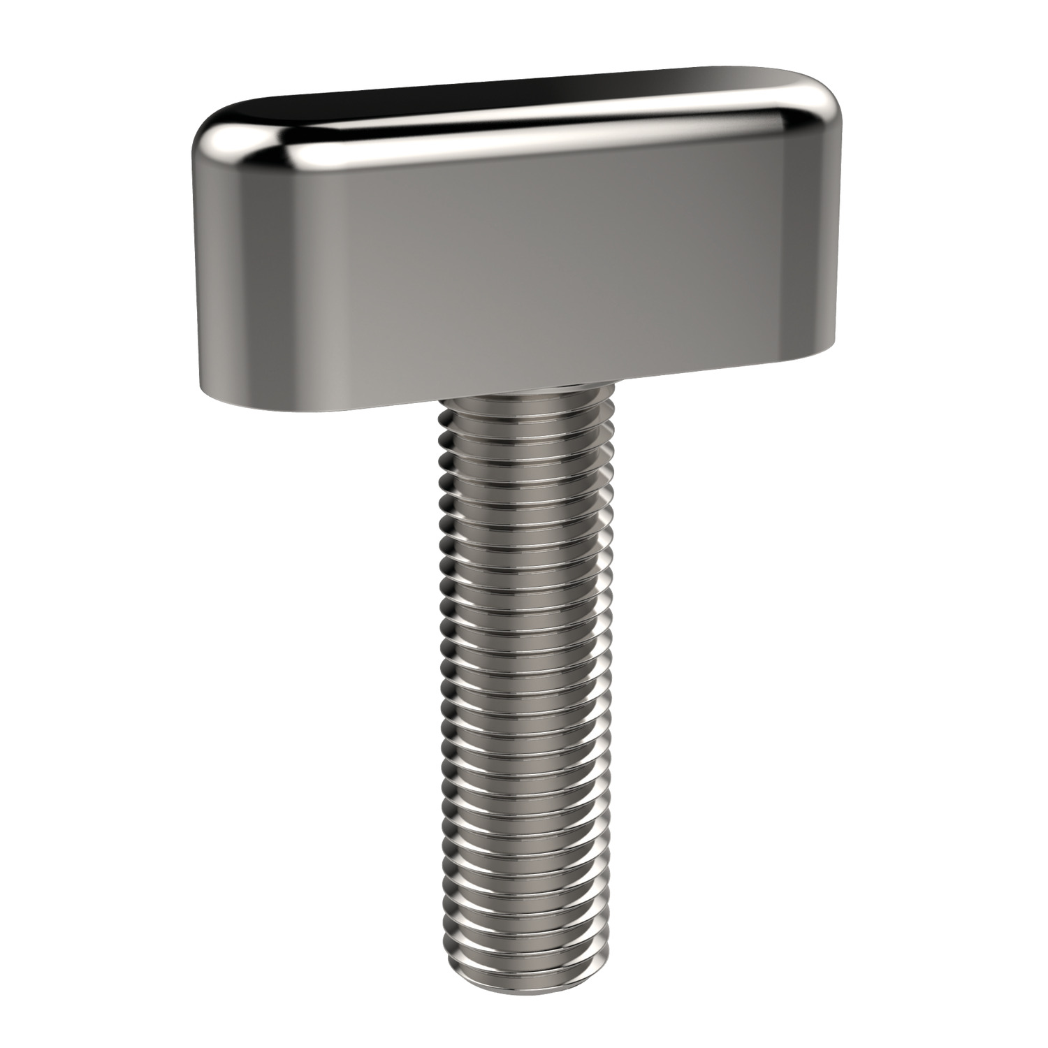 Quarter Turn Screw, Male Stainless steel, male, quarter-turn Screws. Extra gripping surface allows higher clamping torques to be applied compared to knurled handles.