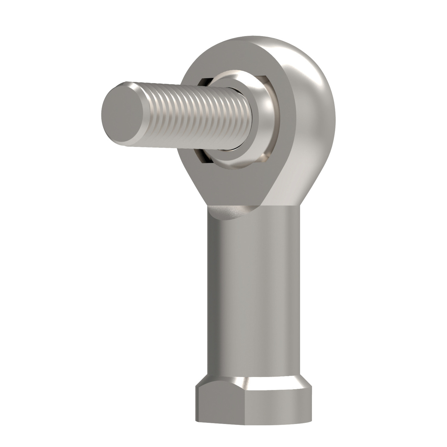 Stainless Rod End with Stud Fully stainless steel and maintenance free heavy duty female rod end with stud.