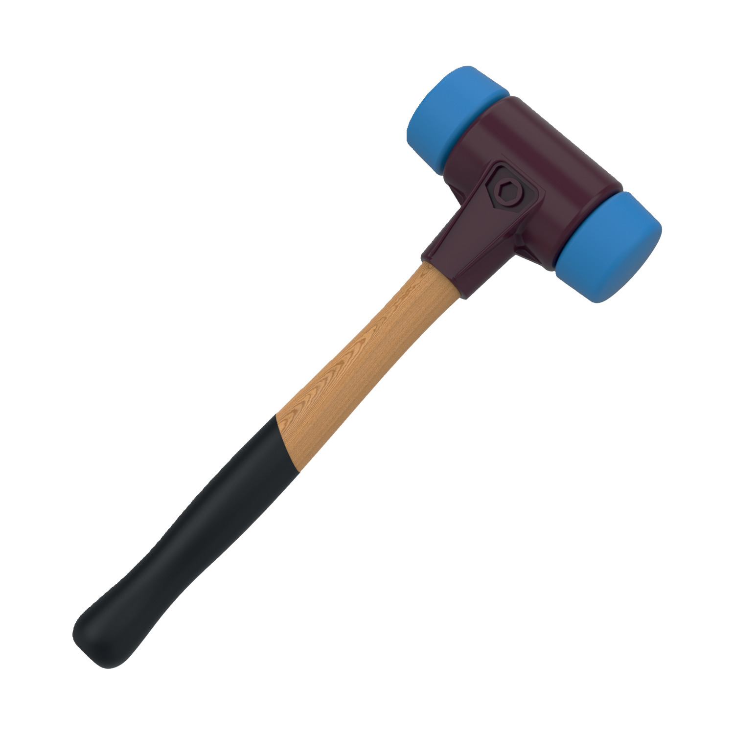 98001.W0130 Simplex Mallets - Cast iron and wood. TPE Soft - Blue - 30 - 90 - 300