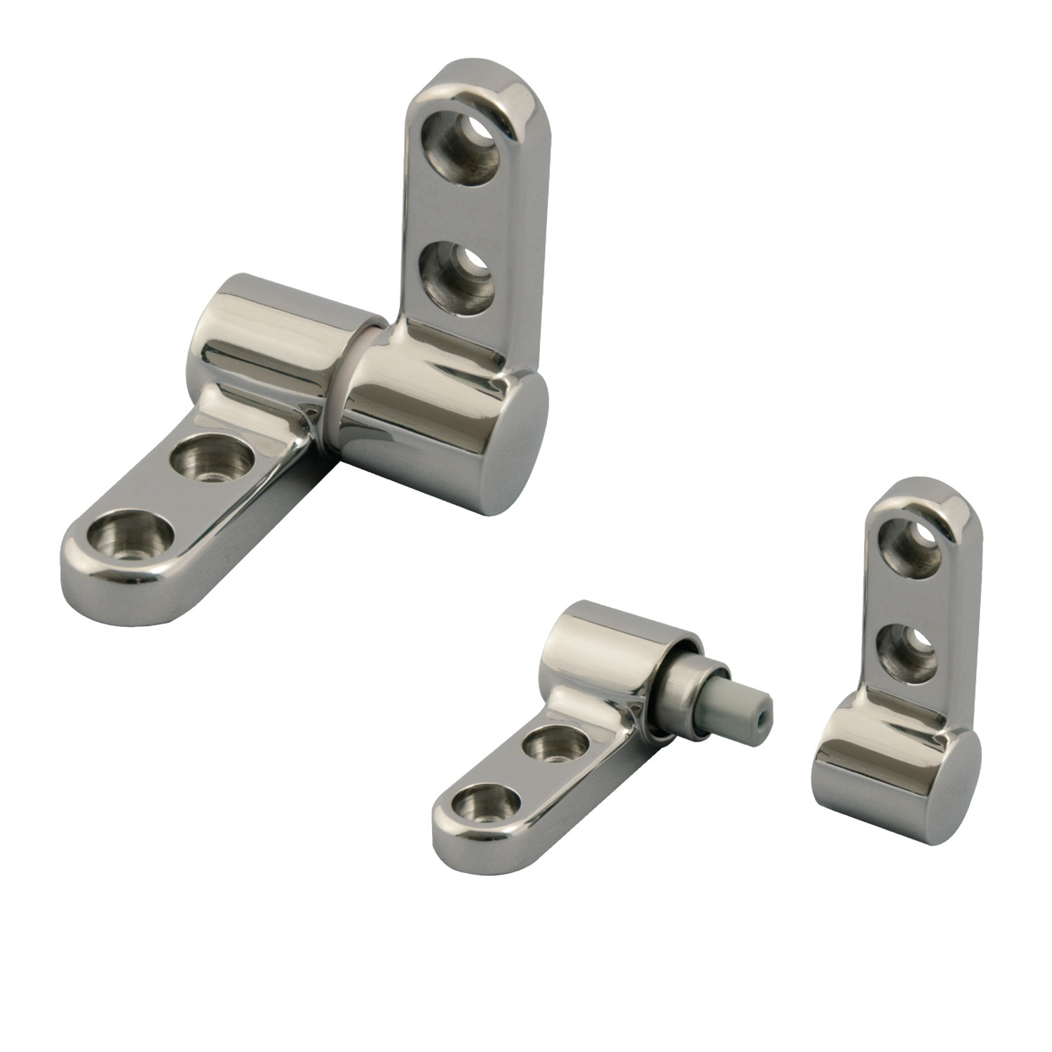 Product Q1010, Soft Closing Hinge Set - Complete with torque dampers - 115° operating angle / 