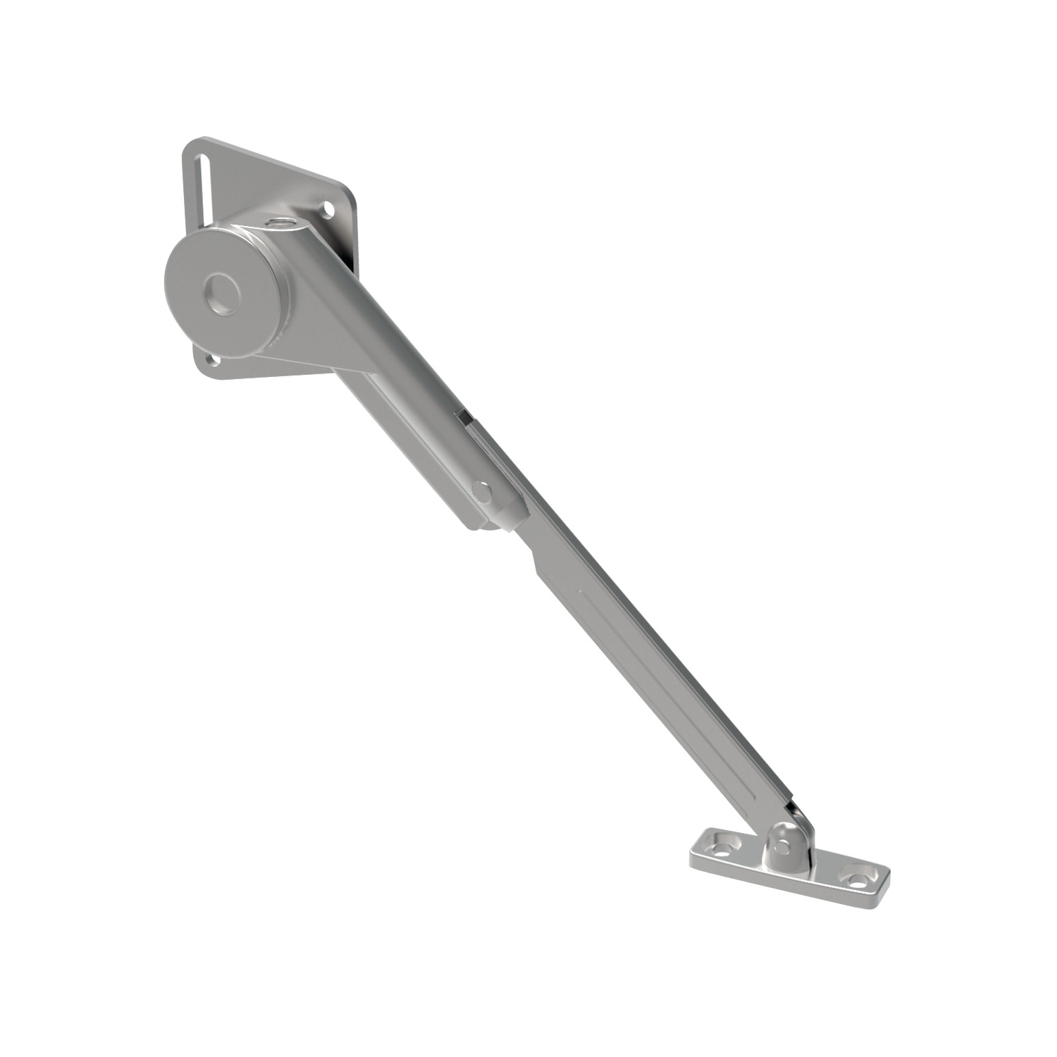 Soft-Closing Stays - for Downward Opening Lid Soft closing stays for downward opening lid. 90° opening angle. Made from zinc alloy or steel.