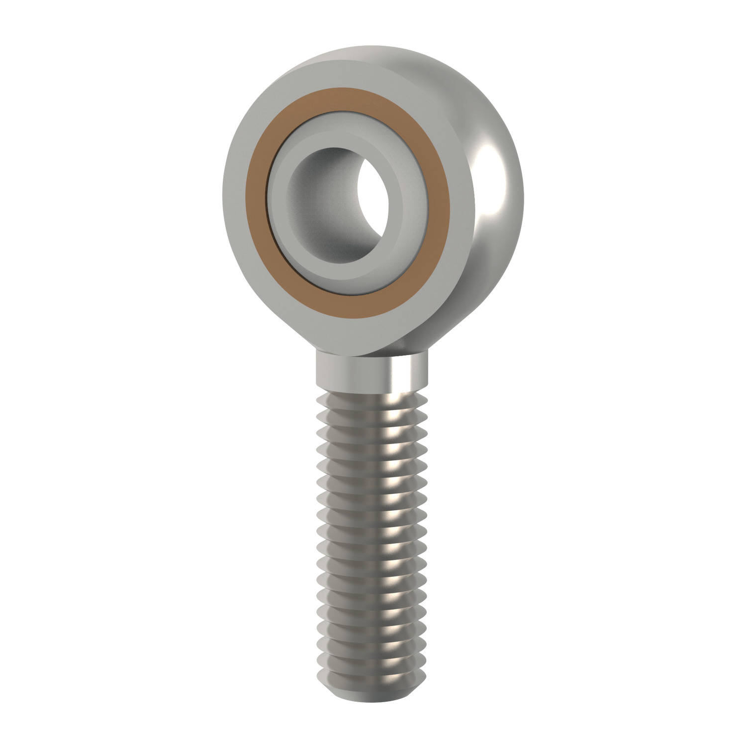 Low Cost Rod End - Male These economy, male thread rod ends are made from low carbon steel which is zinc plated. The bearing of the rod end is a brass bearing ring with a PTFE composite lining.