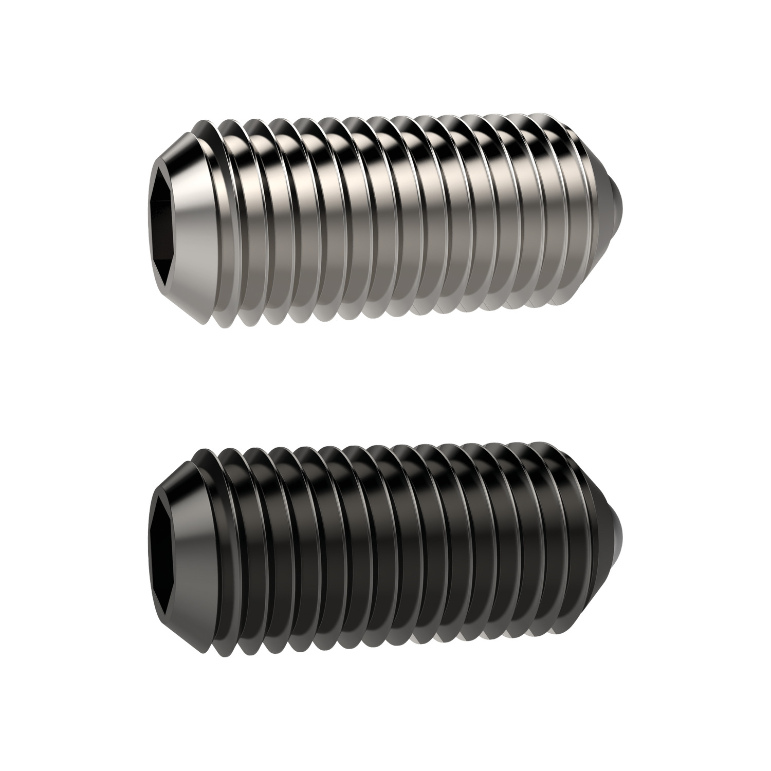 31610.W0208 Spring Plungers- Moveable Ball- S/S M8 x 18 - Stainless Steel - Standard Spring Load