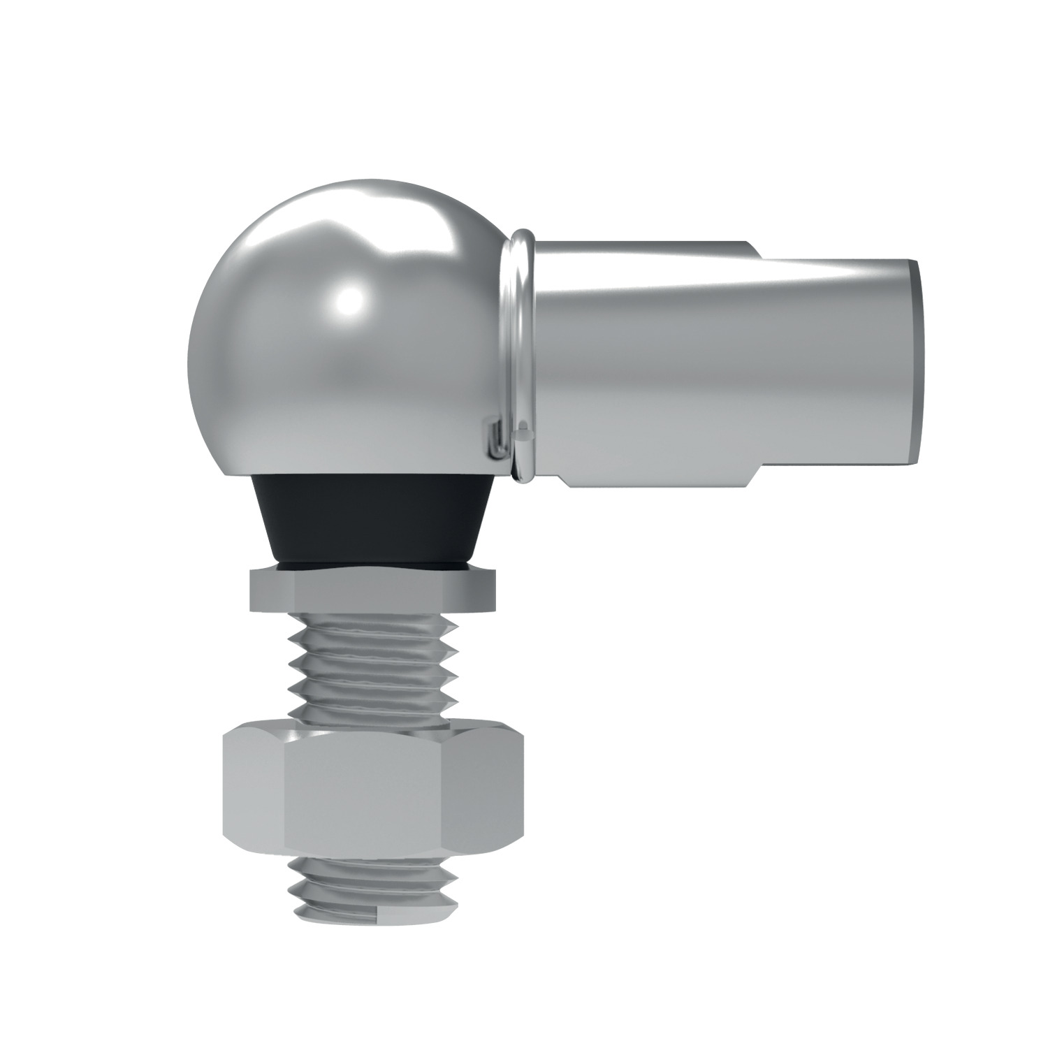 Product 65514, Stainless Ball and Socket Joint left hand thread  - with flats on housing / 
