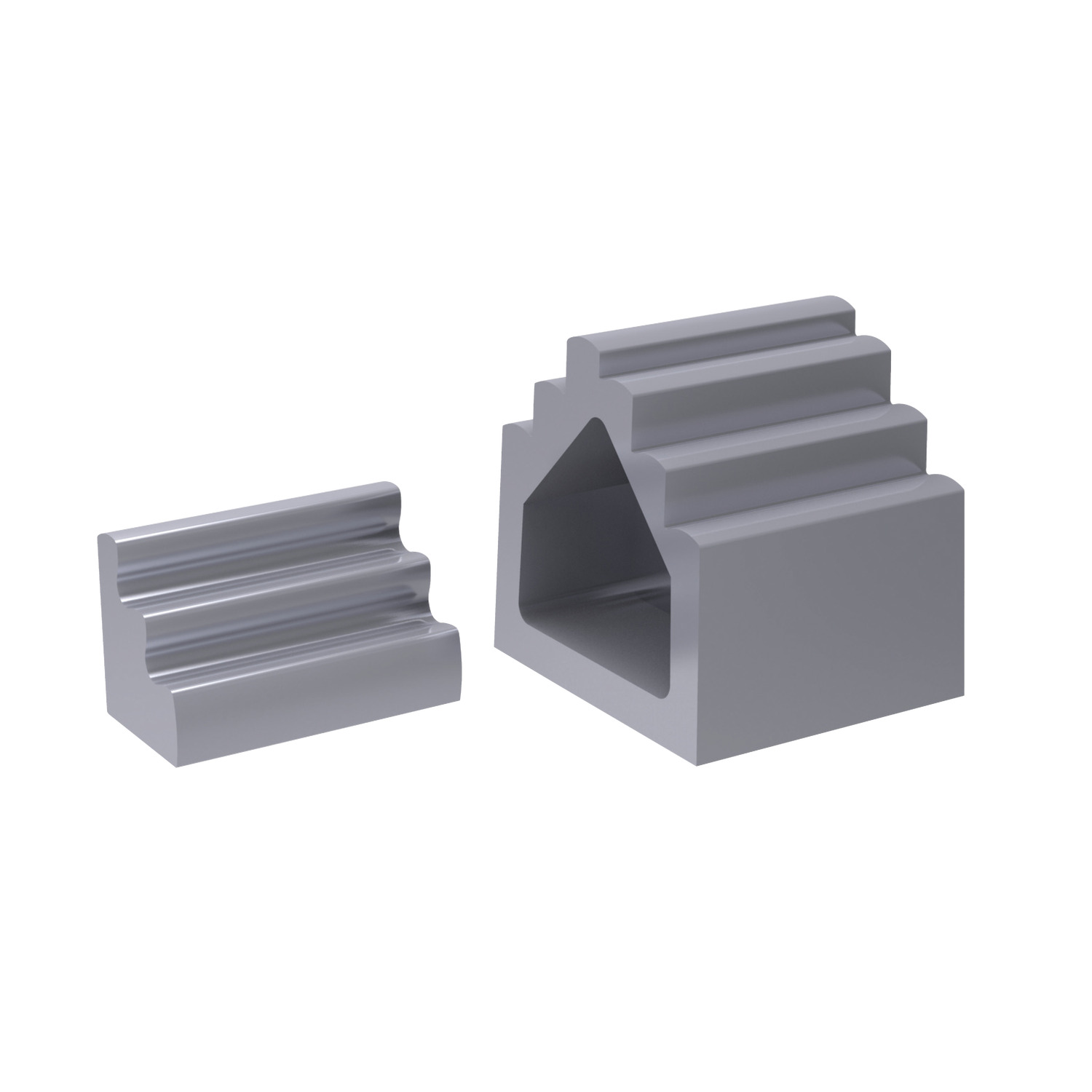 14150.W0050 Step Blocks, Large - Cast iron. 50 - 12,5 - 50,0 - 42,5