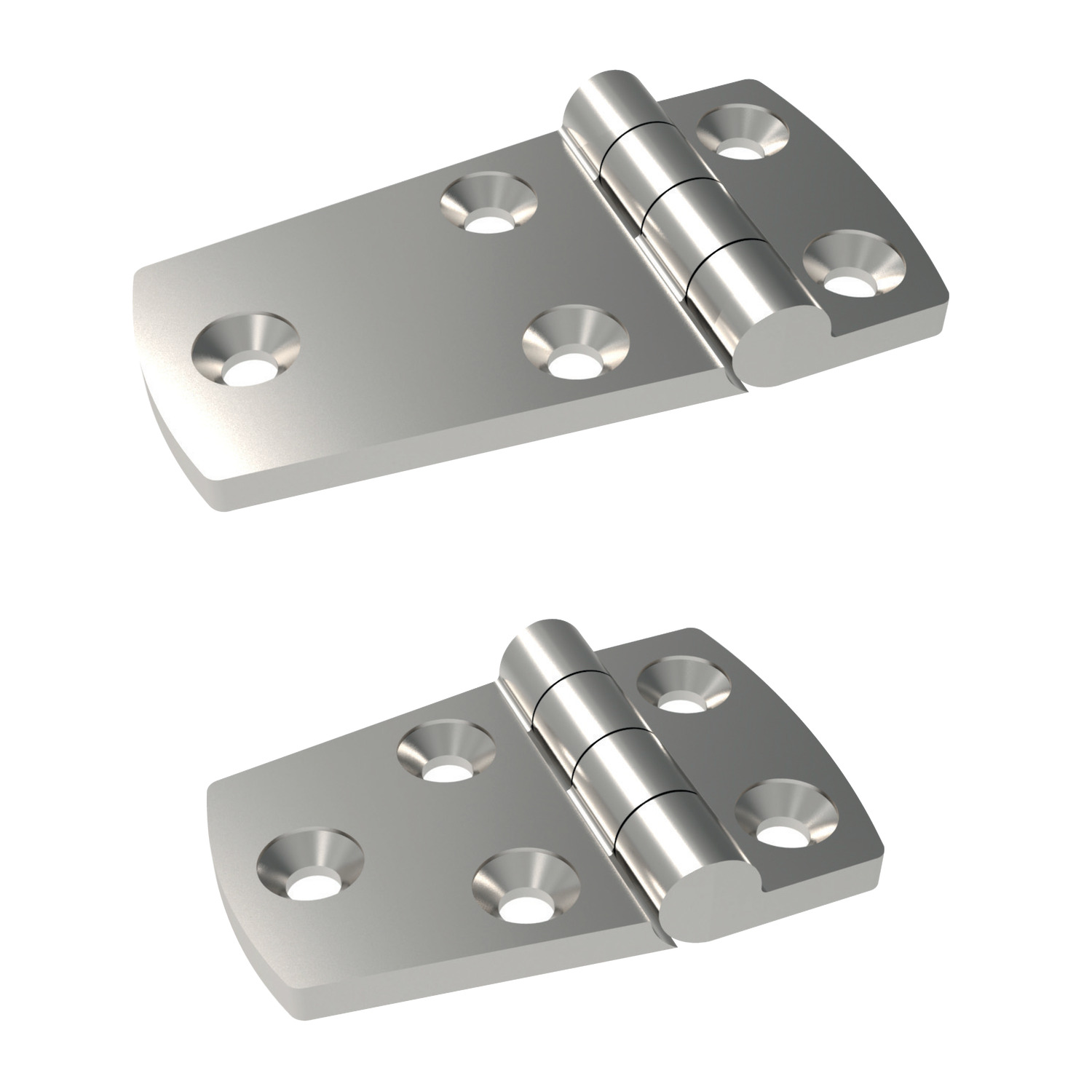 S0460.AC0005 Surface Mount - Leaf Hinges Screw mount - Stainless steel. 58 x 38