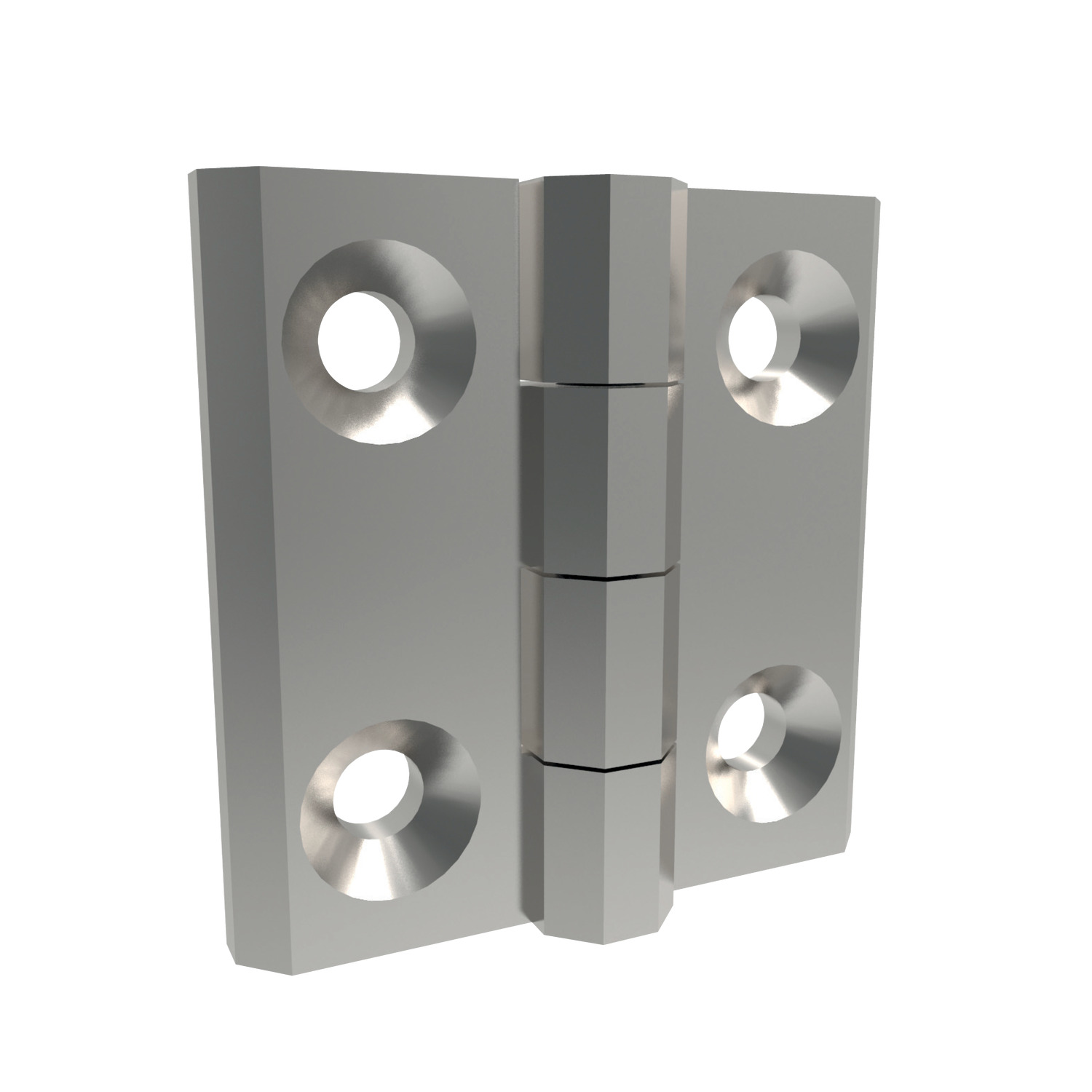 Surface Mount - Leaf Hinges External hinges - Screw mount. For plain/flush mounted doors as well as electrical panels and covers.