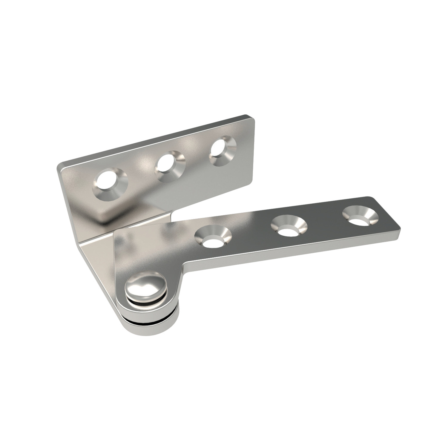 Surface Mount - Pivot Hinges Pivot hinges made from stainless steel (AISI 430) with satin finish.
