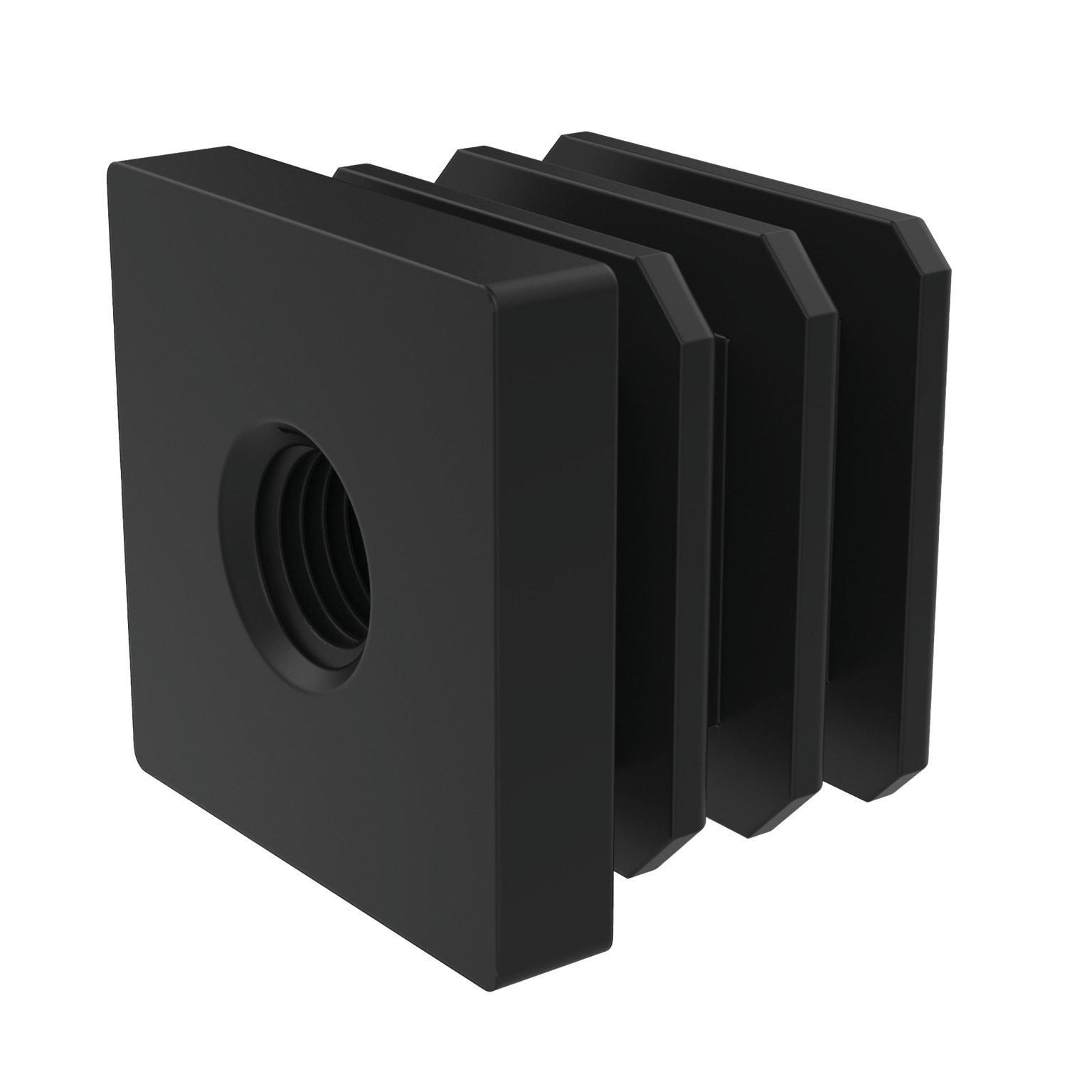 Product 34681, Threaded Plastic Insert square & round inserts / 