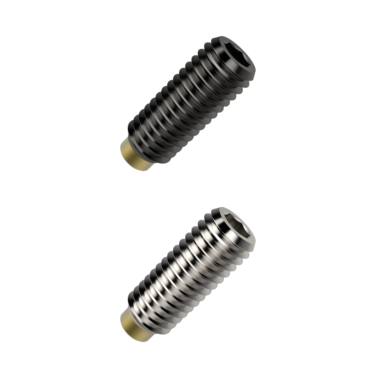 34140.W0108 Thrust Screws - Brass Pad Steel - Brass Pad - M10 - 37,0