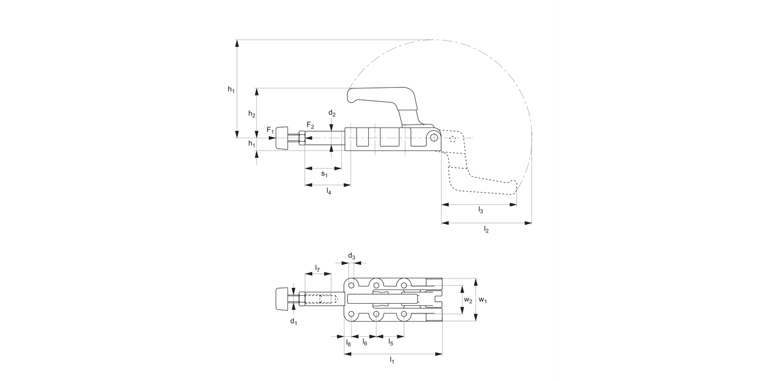 42150 Heavy Duty Push-Pull Toggle Clamp