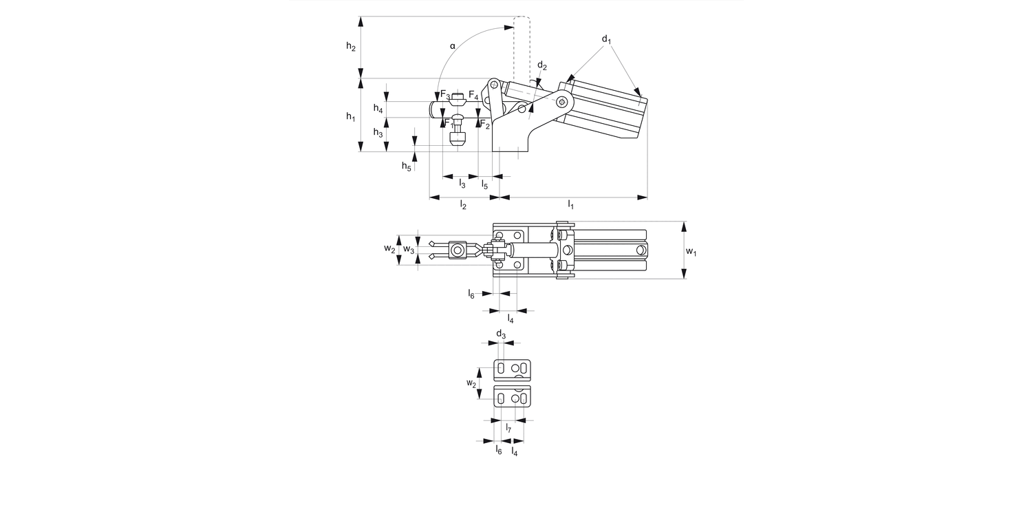 47010 Pneumatic Toggle Clamp Wixroyd