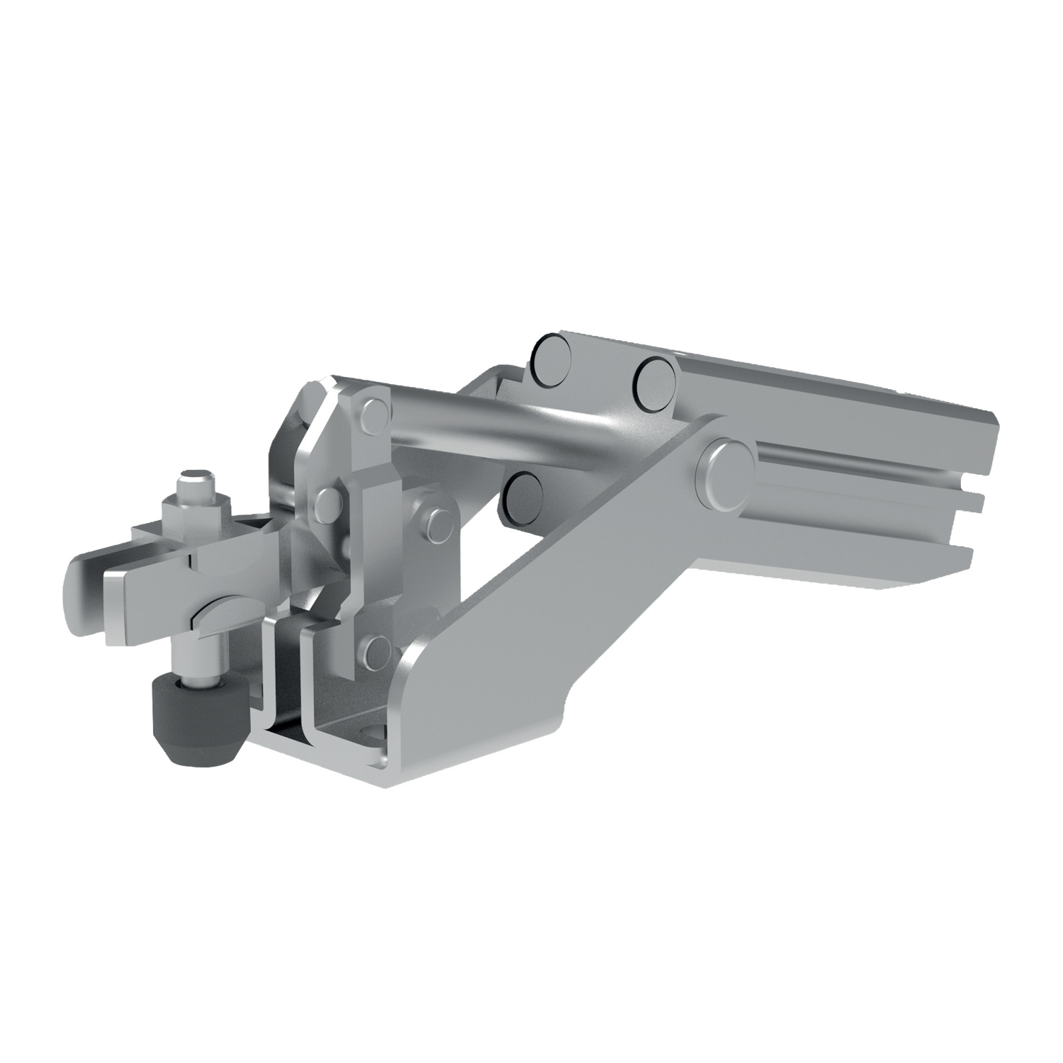 Product 47010, Pneumatic Toggle Clamp with horizontal cylinder attachment / 