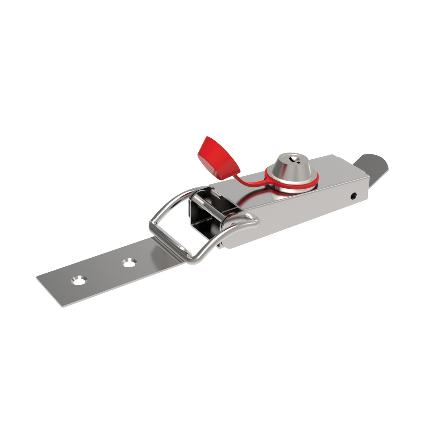 Toggle Latches Zinc-plated toggle latches with key lock. Overall length of 193,5mm. Available today from stock.